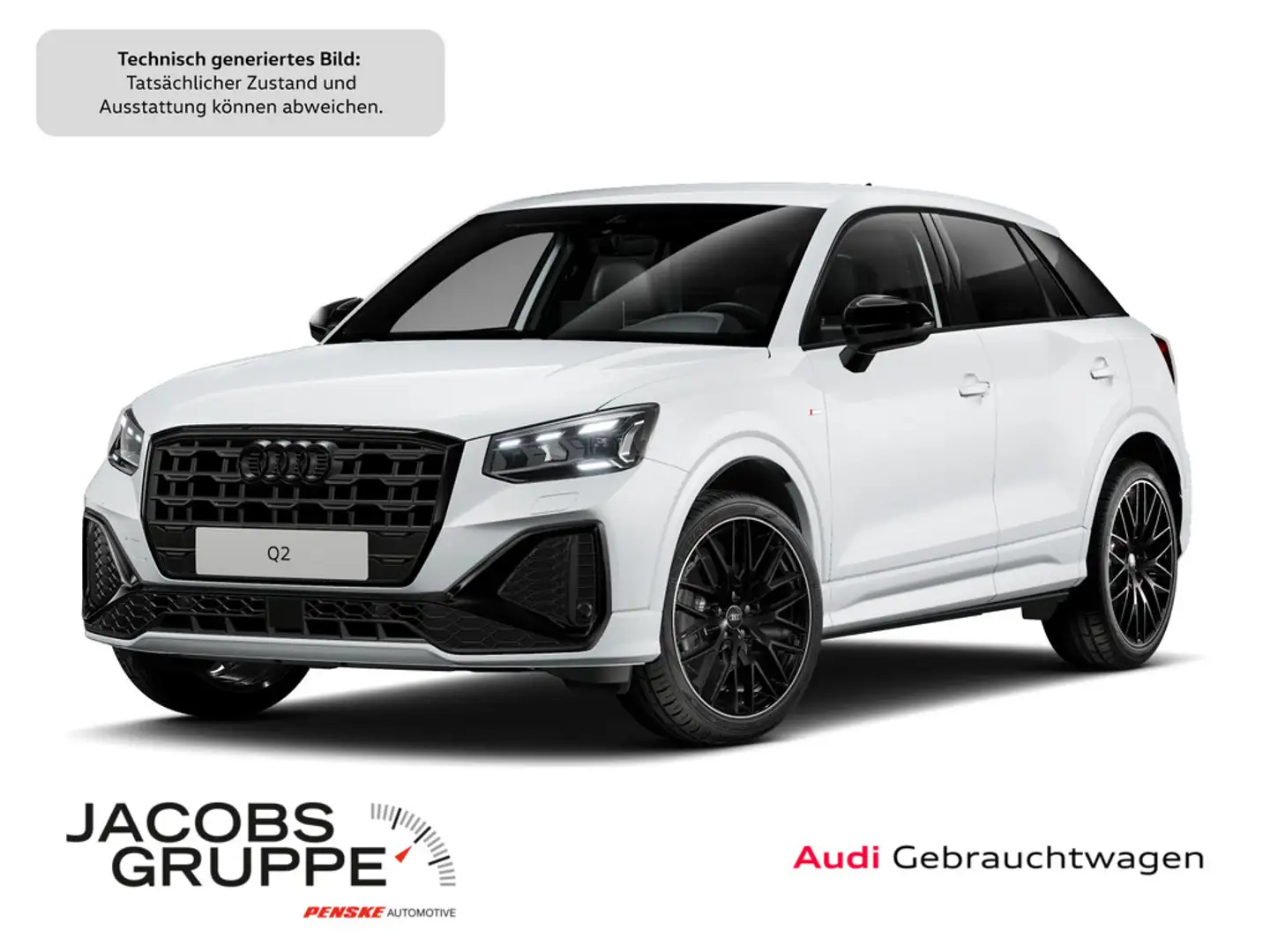 Audi Q2 35TFSI 2xS line competition/Black+/Matrix/SONOS/AHK/ACC/Kam/19Zoll Weiß - 1