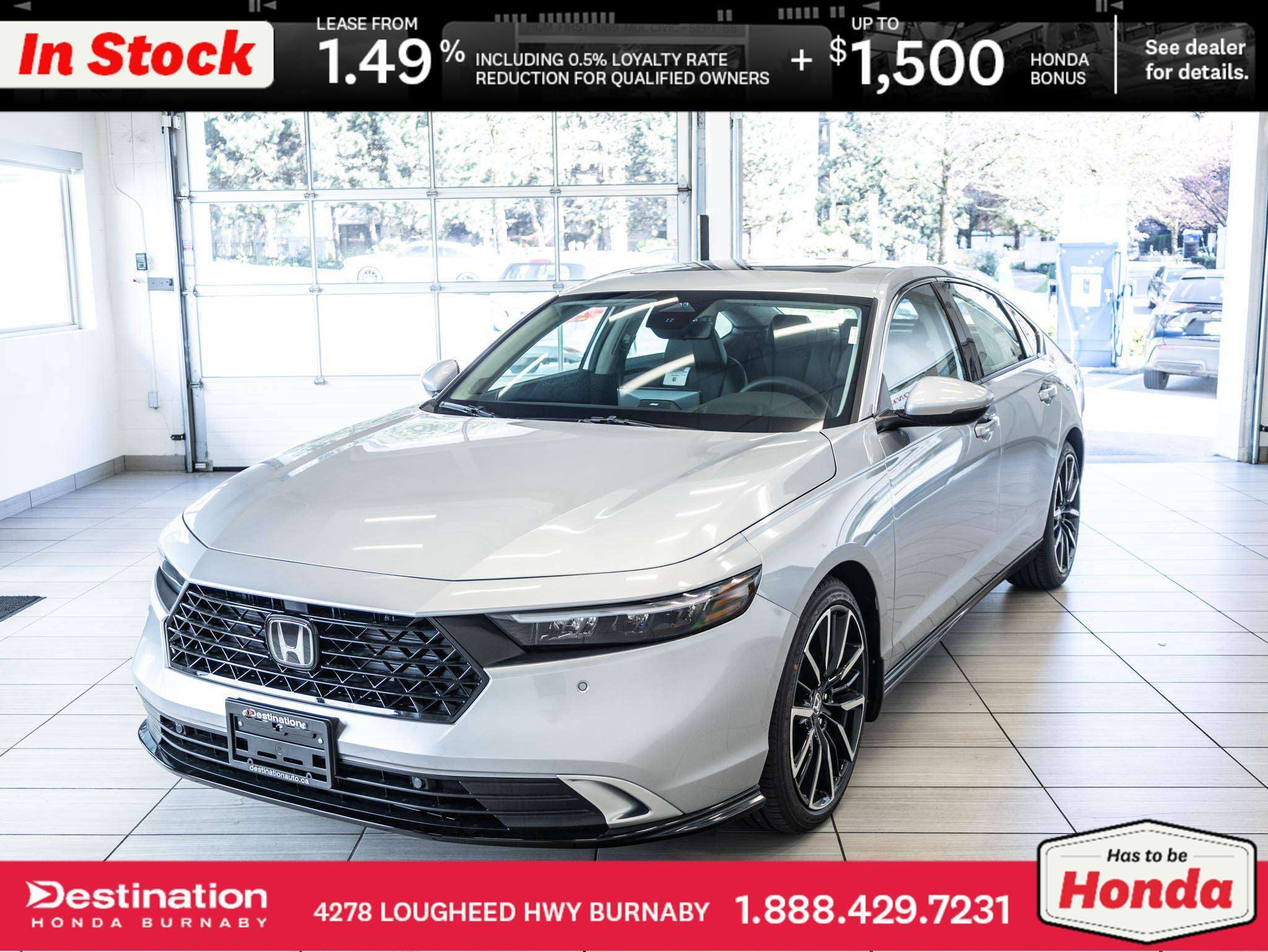 SOLAR REFLECTION SILVER METALLIC 2026 Honda Accord Hybrid Sedan Front-Wheel Drive Automatic