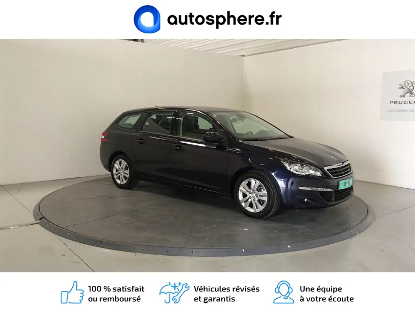 Peugeot 308 SW 1.6 BlueHDi 100ch Active Business S&S Blau - 2