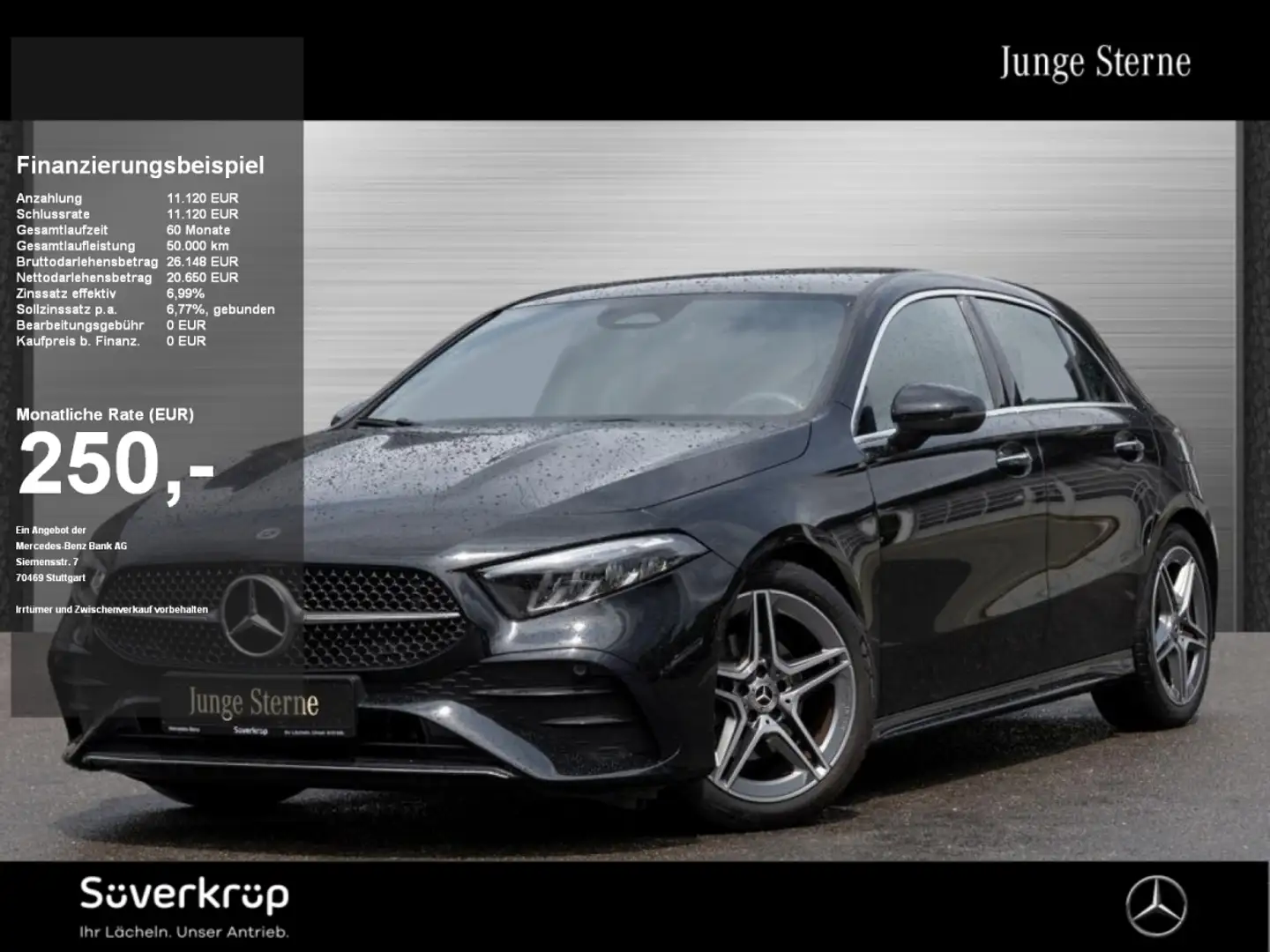 Mercedes-Benz A 200 // AMG SPUR KAMERA PDC SHZ Zwart - 1
