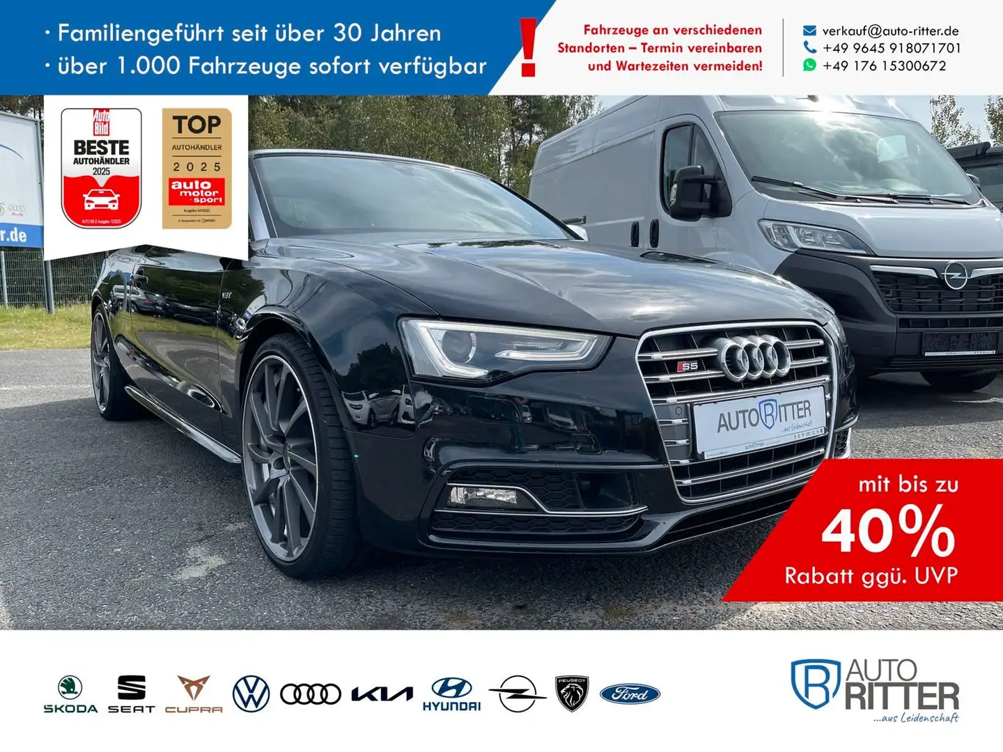 Audi S5 Cabriolet Unfallfrei gepflegter Zustand Černá - 1