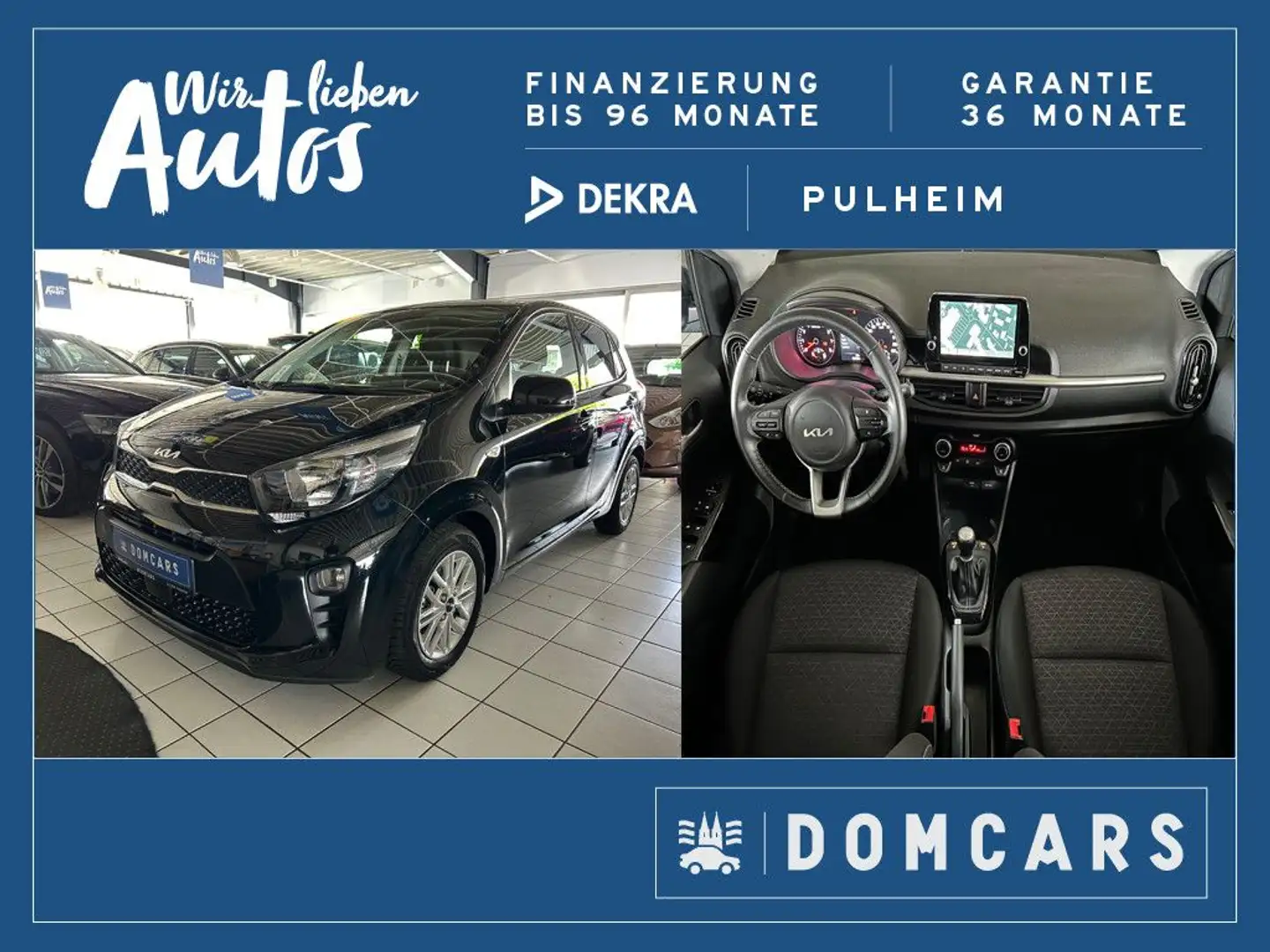 Kia Picanto Vision/NAVI/GARANTIE/KAMERA/ALU/I.HAND/ Nero - 1