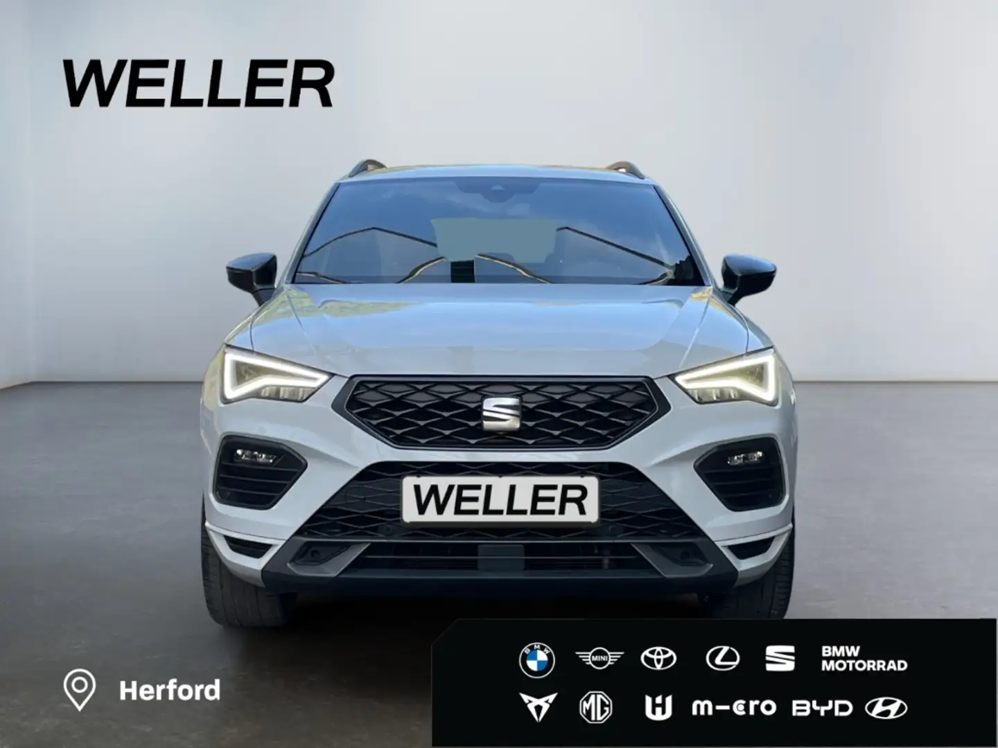 SEAT Ateca 2.0 TSI 4x4 DSG FR *AHK*StHz*360*Pano*Beats* Weiß - 2