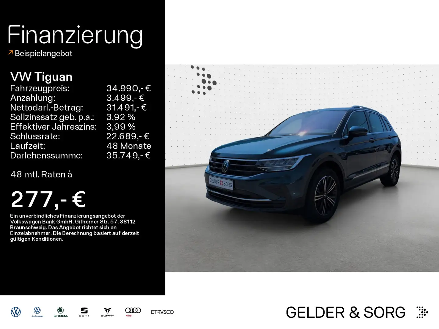 Volkswagen Tiguan Life Move 2.0 TSI Stand*RFK*AHK*HuD*ACC Blau - 1