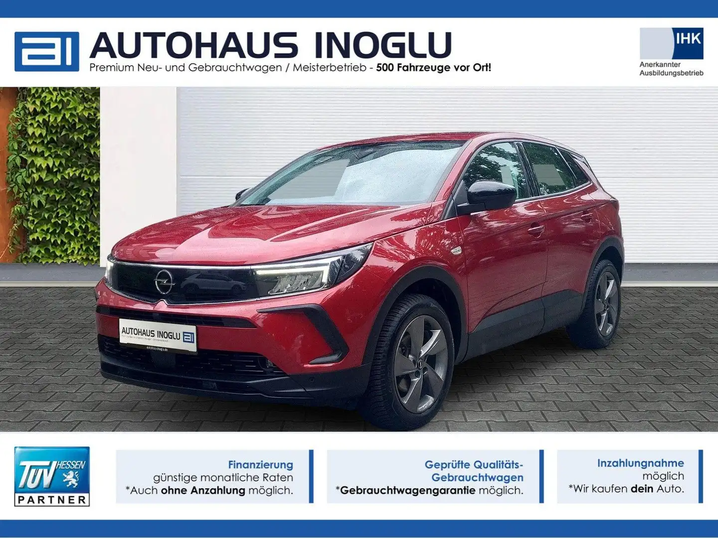 Opel Grandland 1.5 CDTI*AT*LED*Navi*Virtual*Kamera* Rot - 1