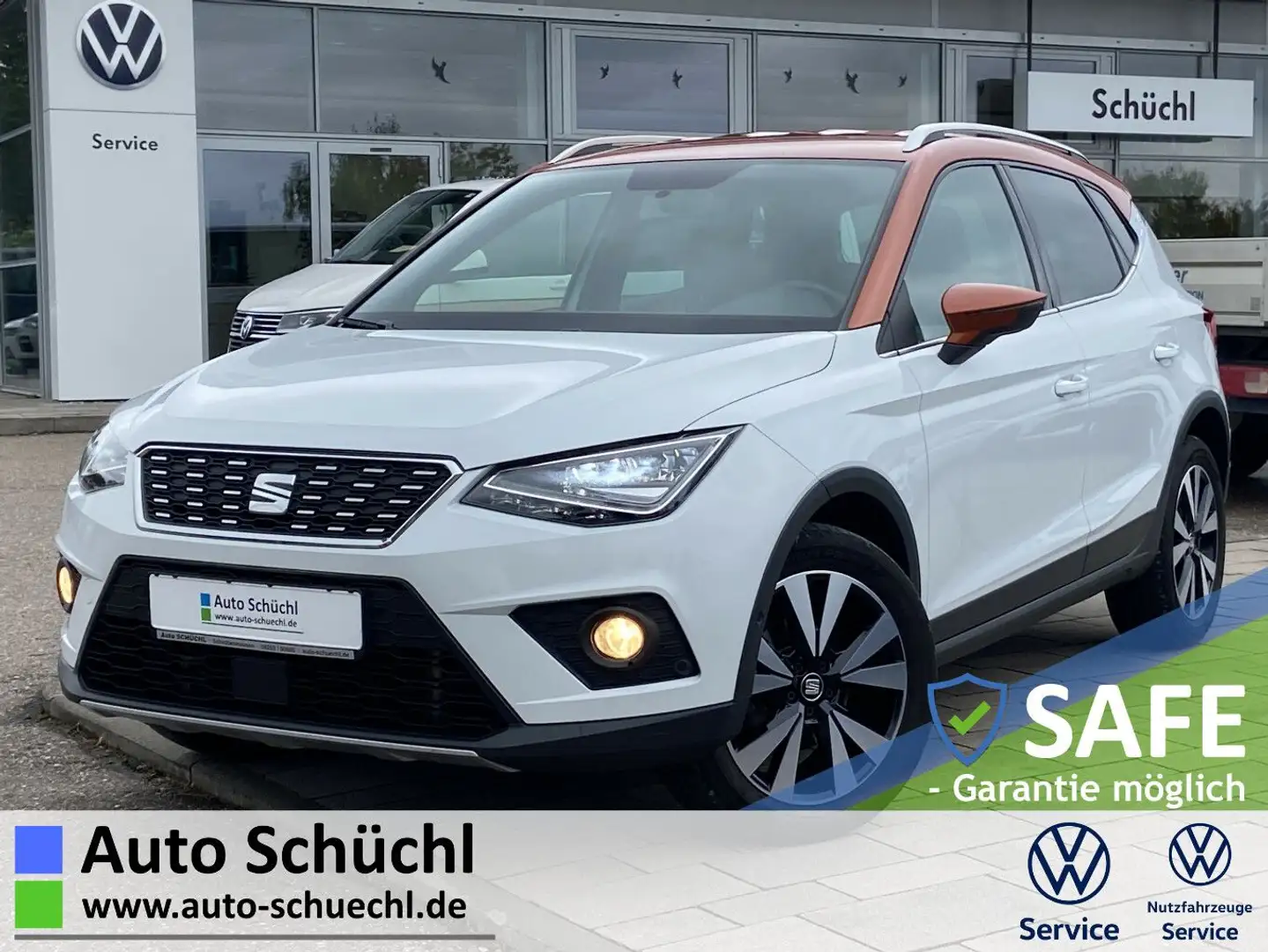 SEAT Arona 1.6 TDI DSG BEATS 17"+NAVI+LED+KAMERA+BLUE Weiß - 1