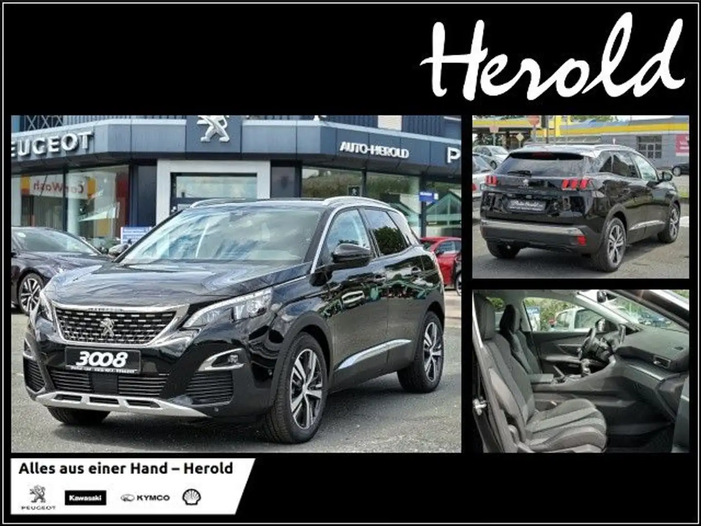 Peugeot 3008 GT*Schiebedach,Easypaket,el.Heckkl.* Schwarz - 1