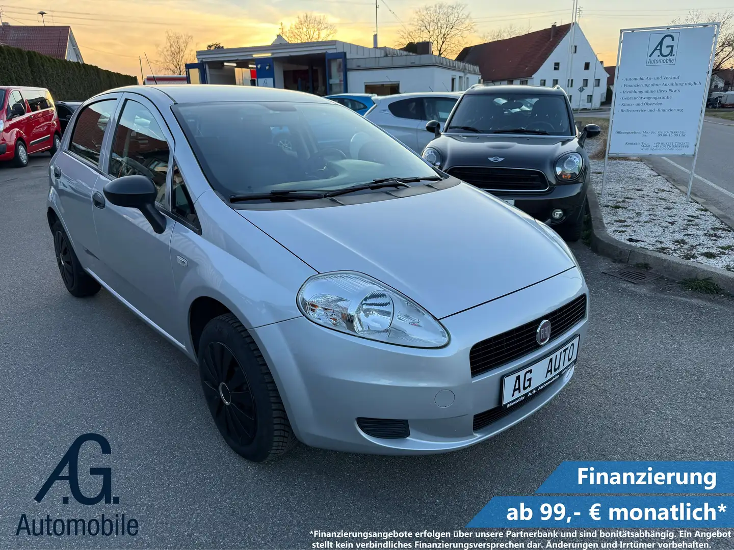 Fiat Grande Punto + Garantie Klima TÜV + Service NEU Gris - 1