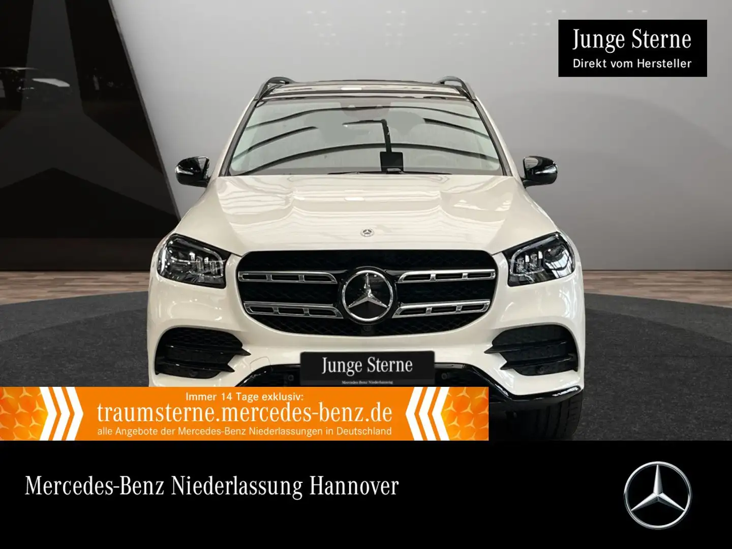 Mercedes-Benz GLS 400 d 4M AMG+EXCLUSIVE+NIGHT+PANO+360+FAHRASS Weiß - 1
