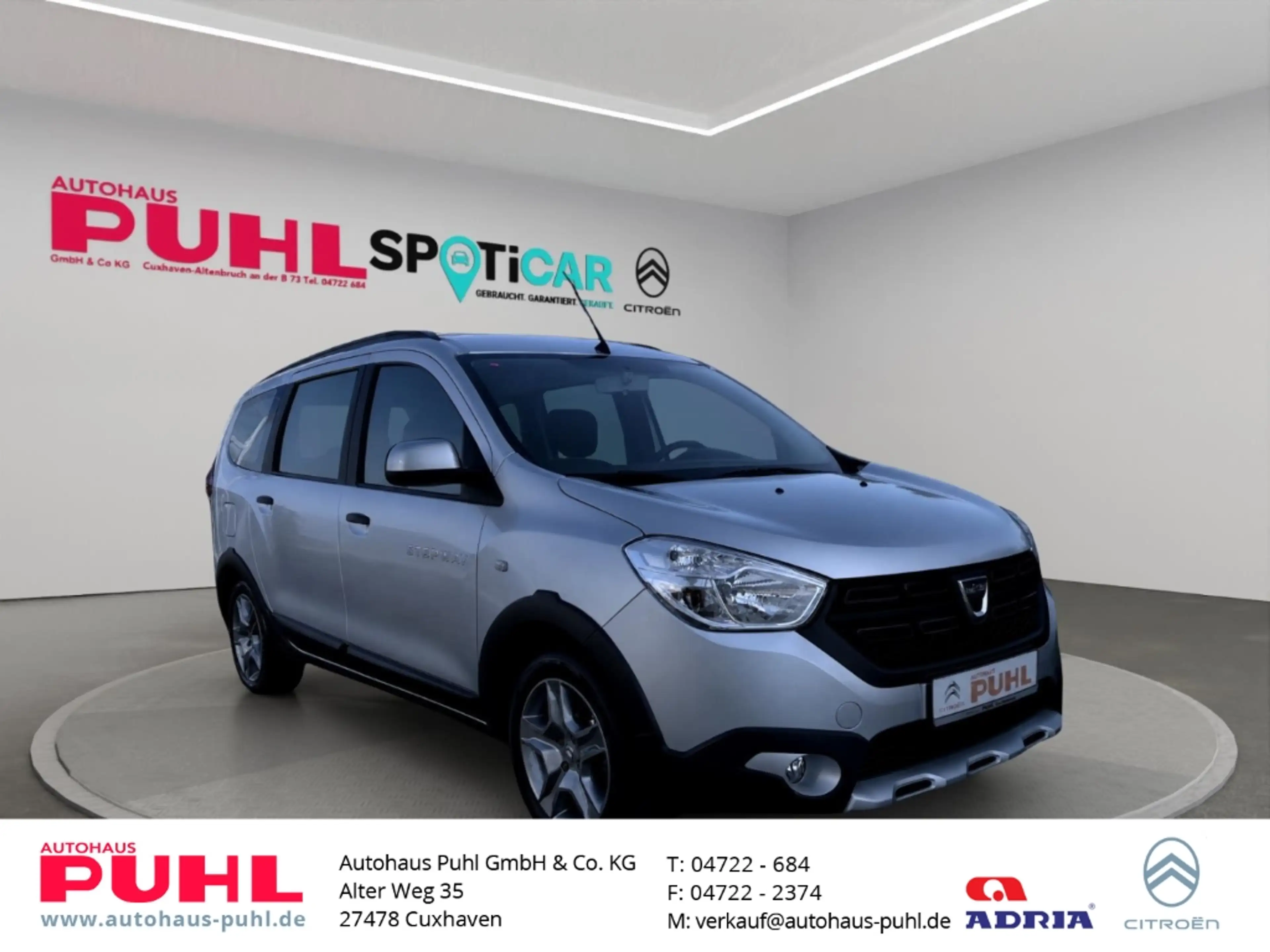 Dacia Lodgy Stepway Navi CarPlay Fahrerprofil DAB SHZ Temp Te