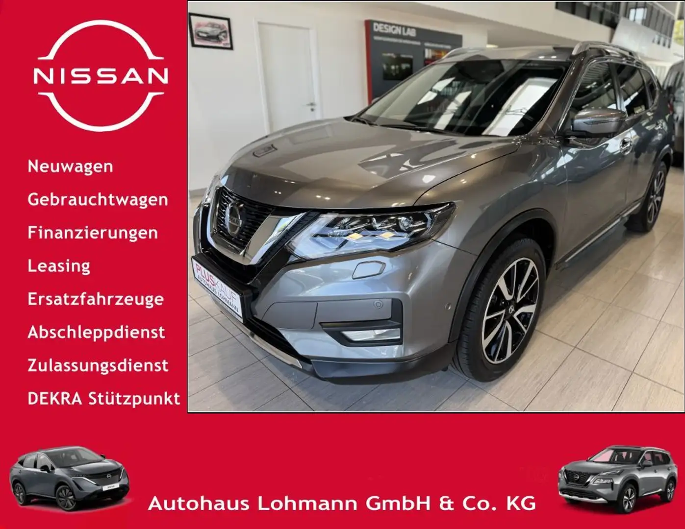 Nissan X-Trail 1.3 DIG-T Xtronic Tekna 360°Kamera Leder Gris - 1
