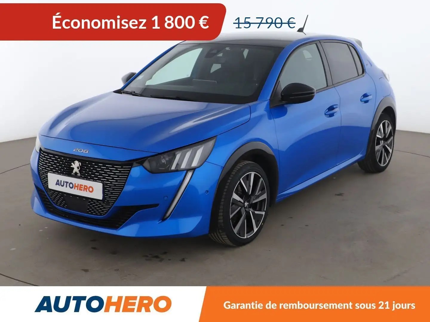 Peugeot 208 1.2 PureTech GT EAT8 Bleu - 1