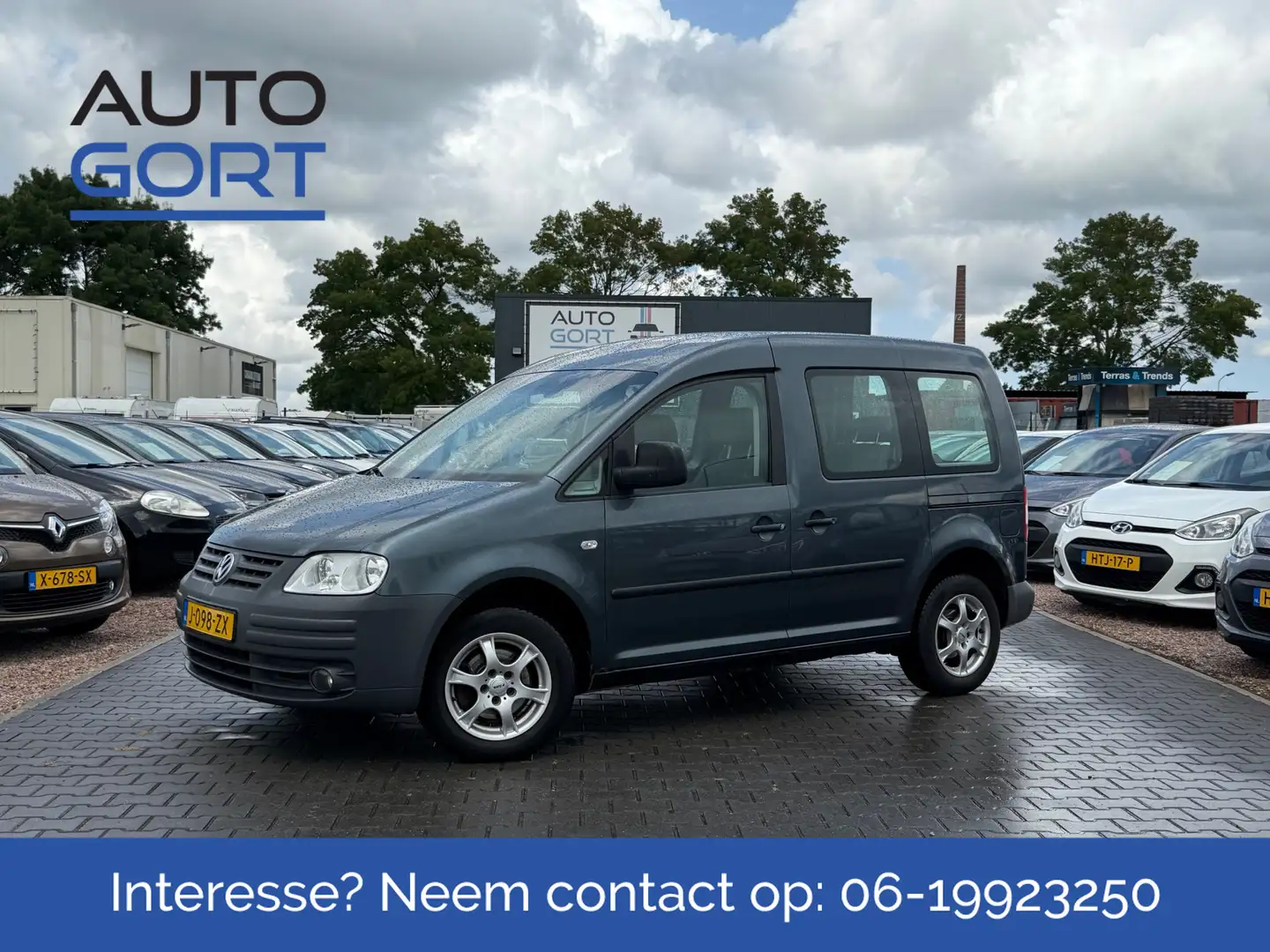 Volkswagen Caddy Life 1.6 Trendline | Airco | Trekhaak | APK 07-202 Gris - 1