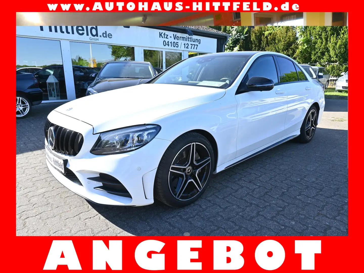 Mercedes-Benz C 300 dAut *AMG-Line* -sehr schön ausgestattet- Blanc - 1