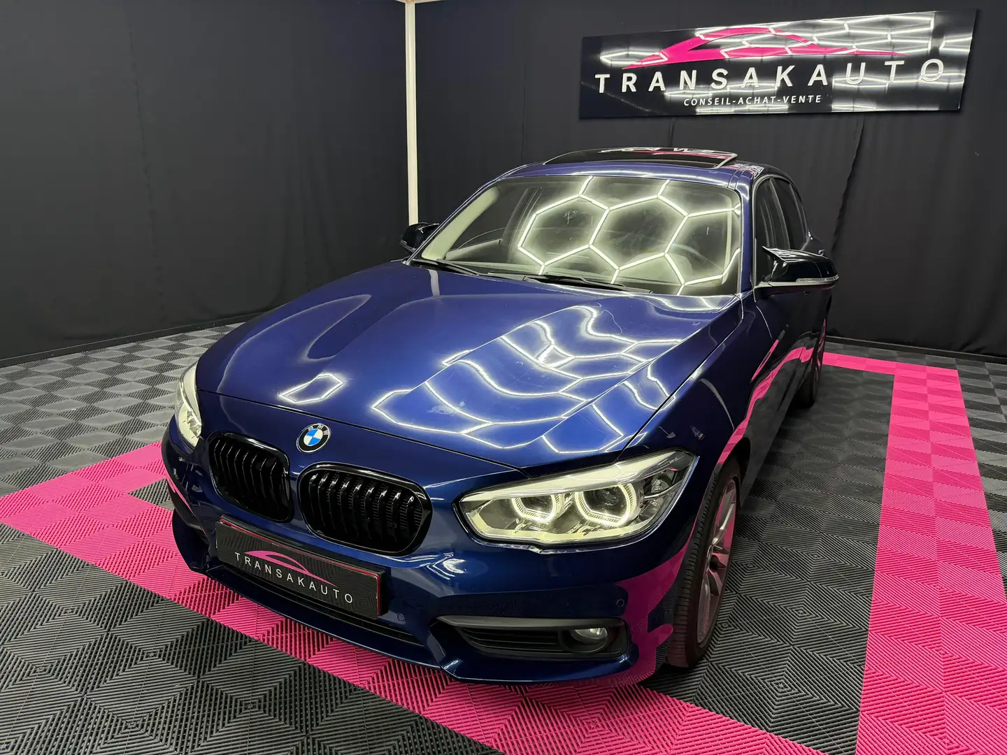 BMW 116 116i SPORT LINE/TOIT PANO/VOLANT M/GARANTIE12 MOIS Bleu - 1