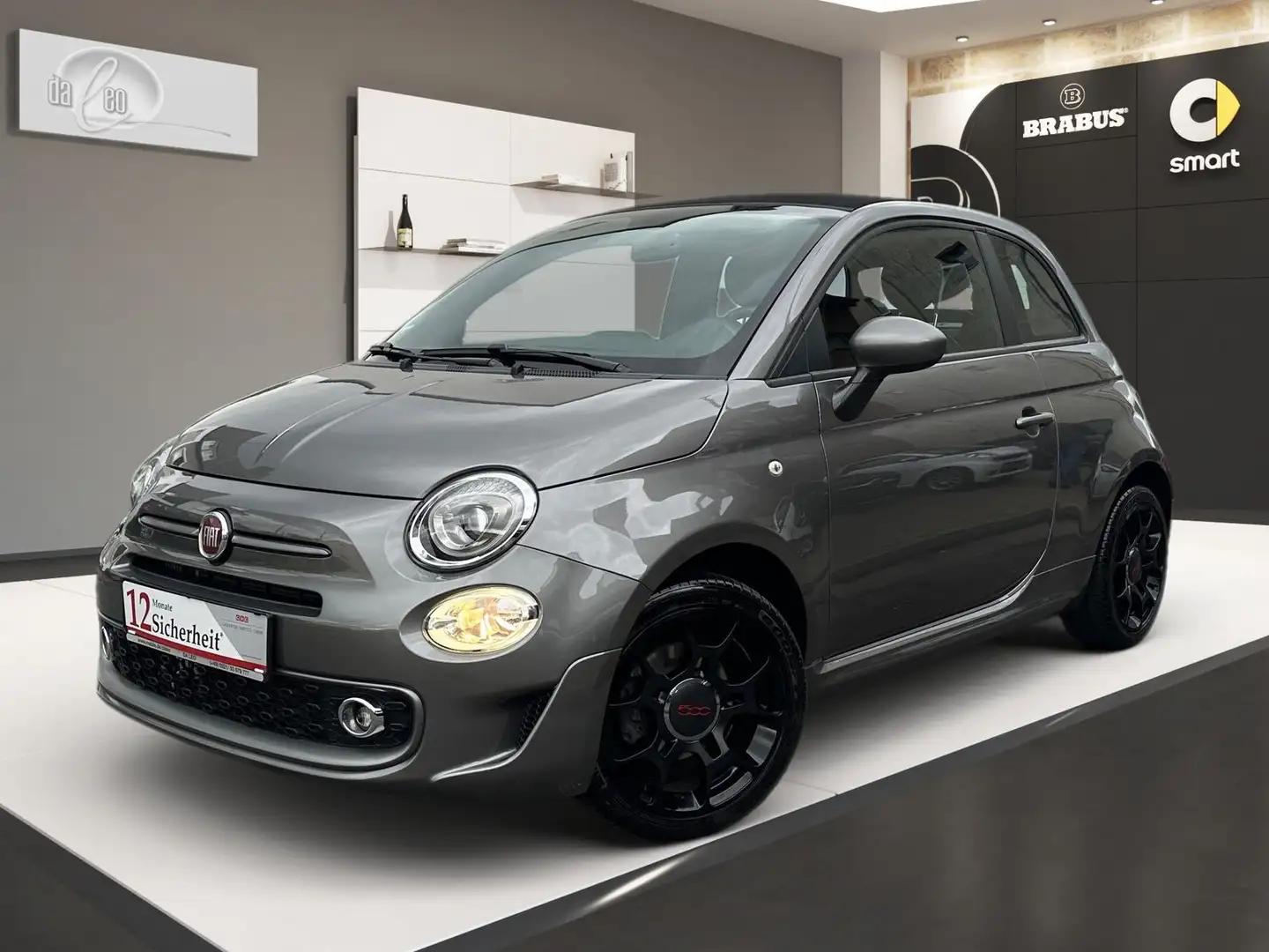Fiat 500C Sport PDC Navi Car-PlayTeil-Leder Klima Gris - 1