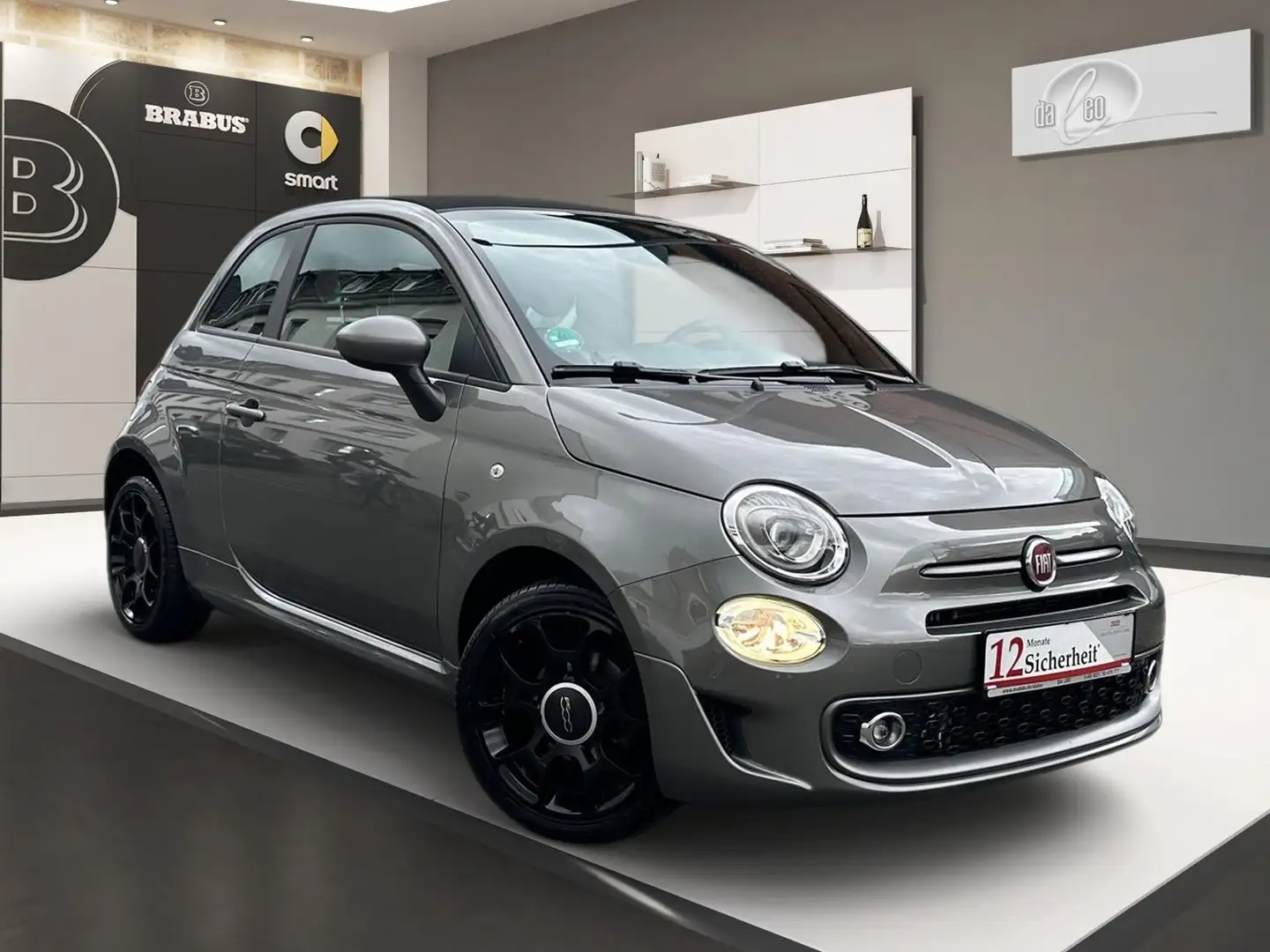 Fiat 500C Sport PDC Navi Car-PlayTeil-Leder Klima Gris - 2