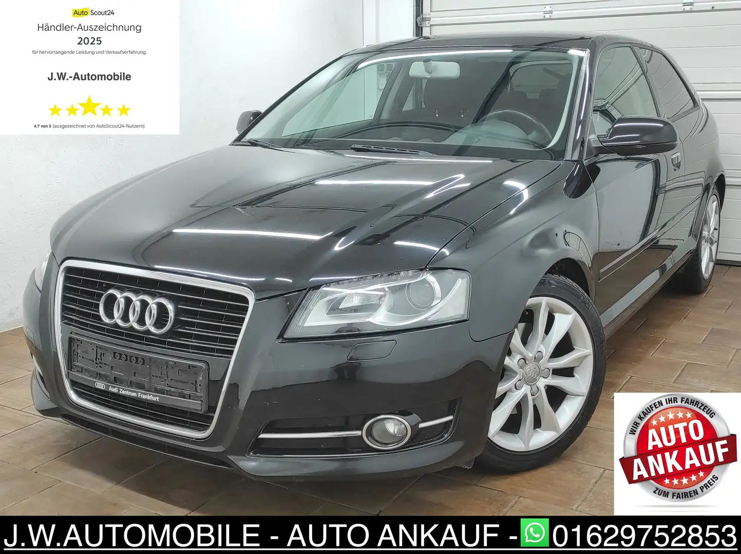Audi A3 1.4 TFSI LED XENON KLIMAA EURO-5 BC TEMP ESP PDC Schwarz - 1