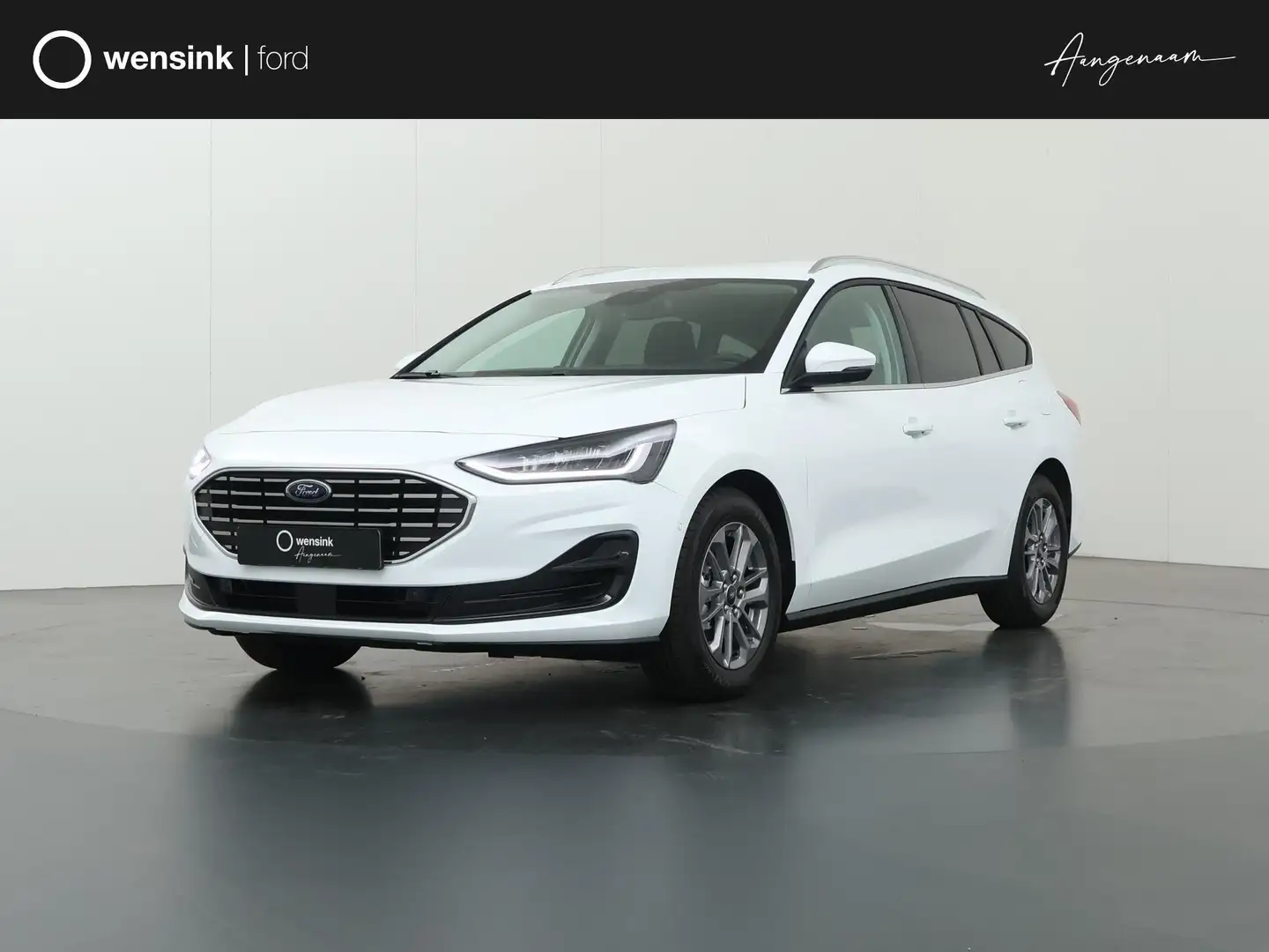 Ford Focus Wagon Titanium 1.0 Ecoboost Hybrid 125pk | Winterp Blanc - 1