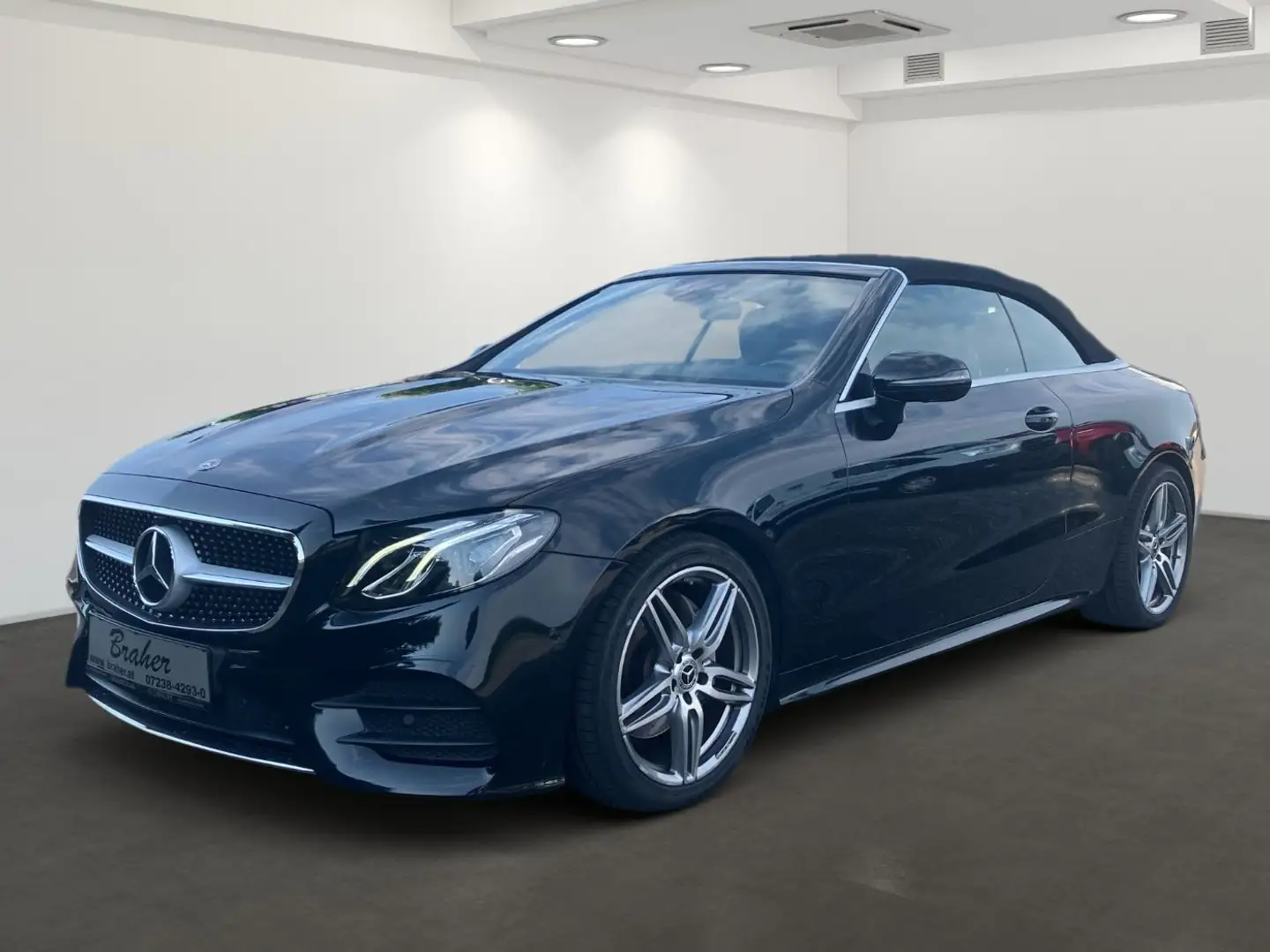 Mercedes-Benz E 220 d Cabriolet Shz LED Ambi AMG AUT Klima HUD Schwarz - 2