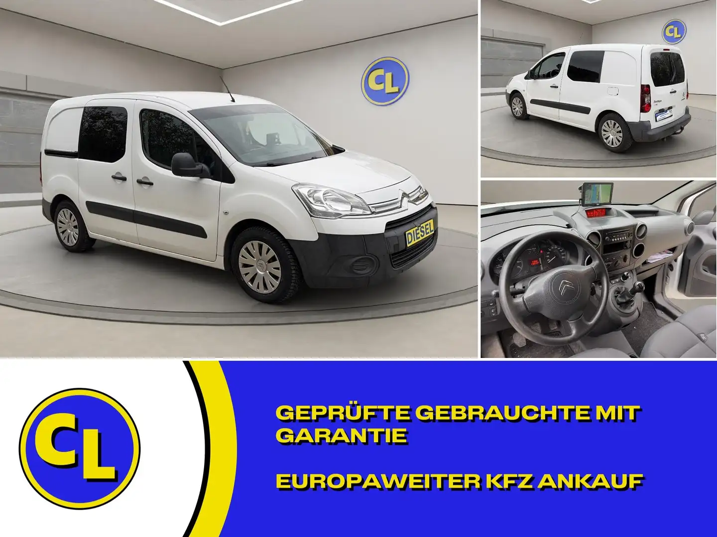 Citroen Berlingo Berlingo 1.6 HDi L1 1.6 HDi 90 Niveau B Blanc - 1