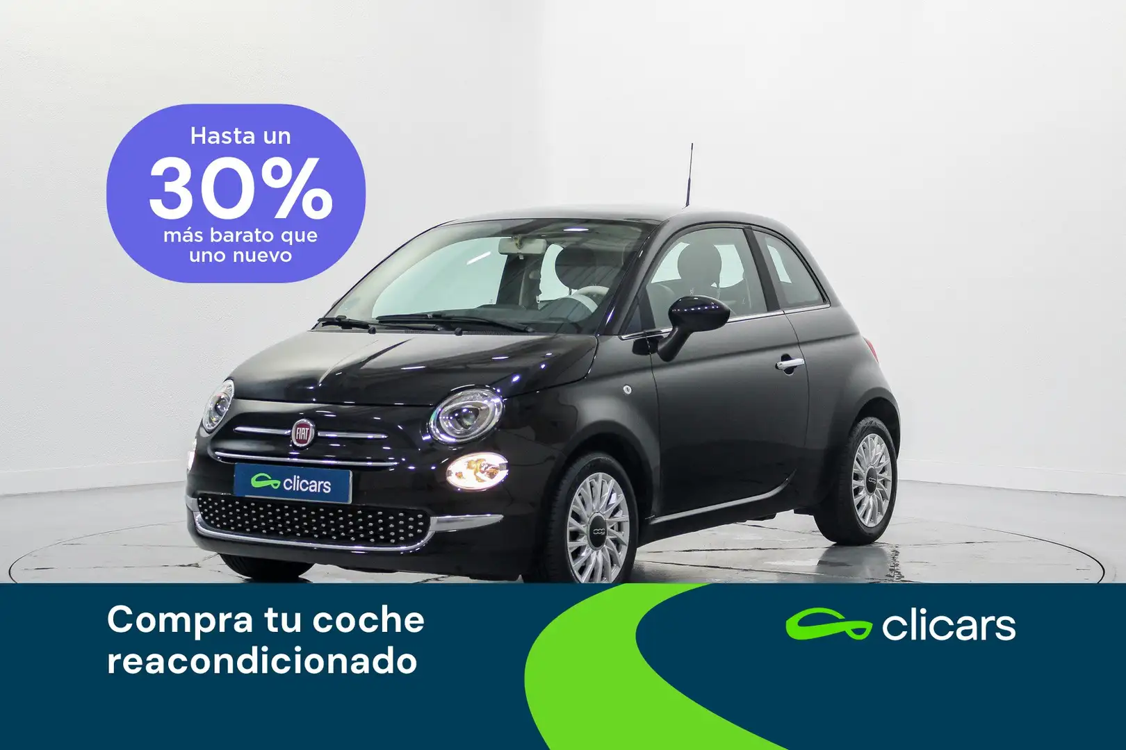 Fiat 500 1.0 Hybrid Dolcevita 52kW Noir - 1