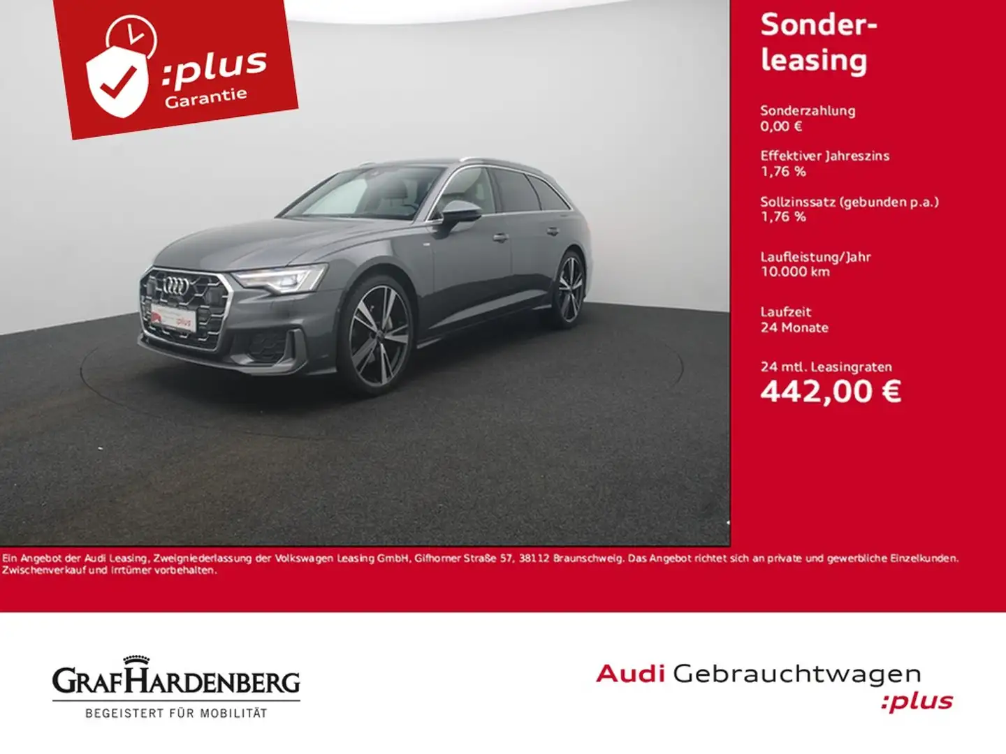 Audi A6 Avant 45 TFSI S line Matrix Navi ACC AHK Grau - 1