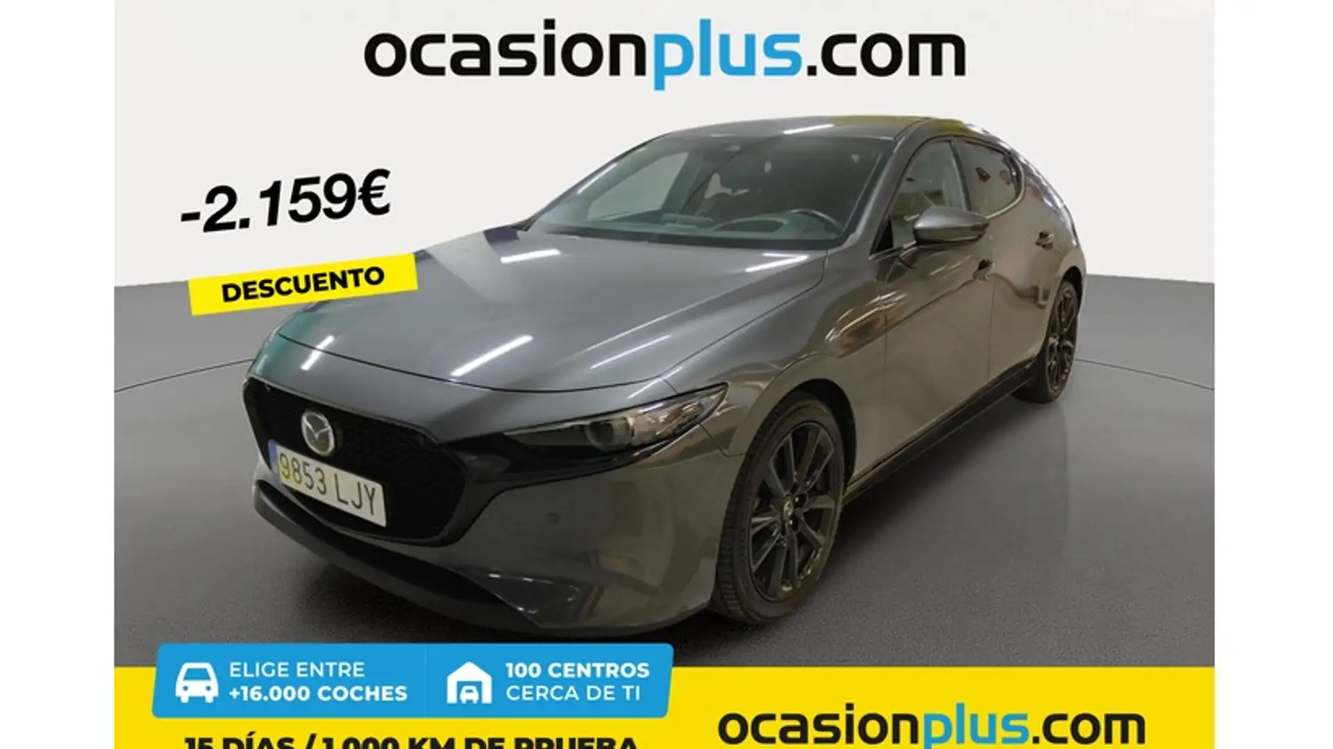 Mazda 3 2.0 Skyactiv-X Zenith-X 132kW Gris - 1