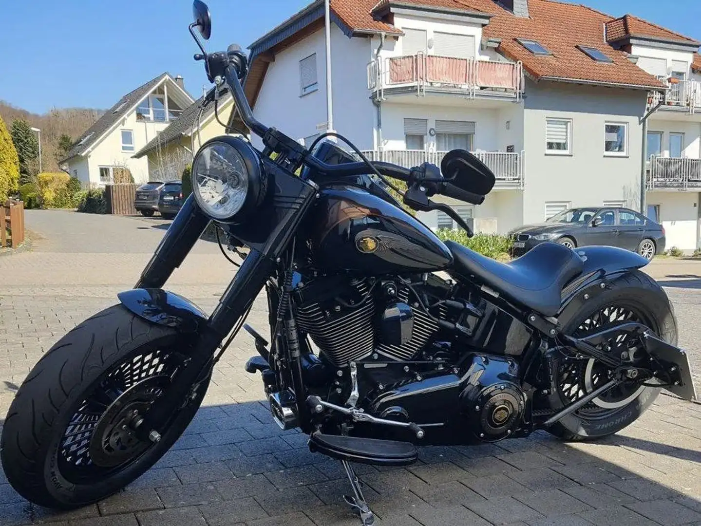 Harley-Davidson Heritage Softail Komplett Umbau Schwarz - 2