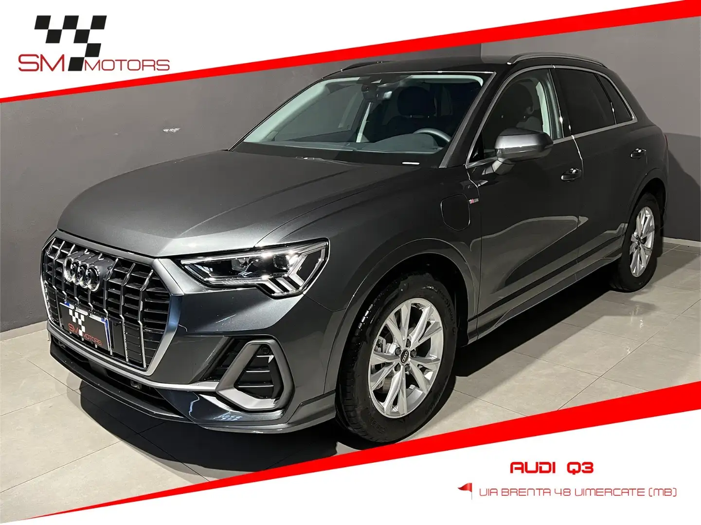Audi Q3 45 1.4 tfsi-e 245cv SLine s-tronic PRONTA CONSEGNA Gris - 1