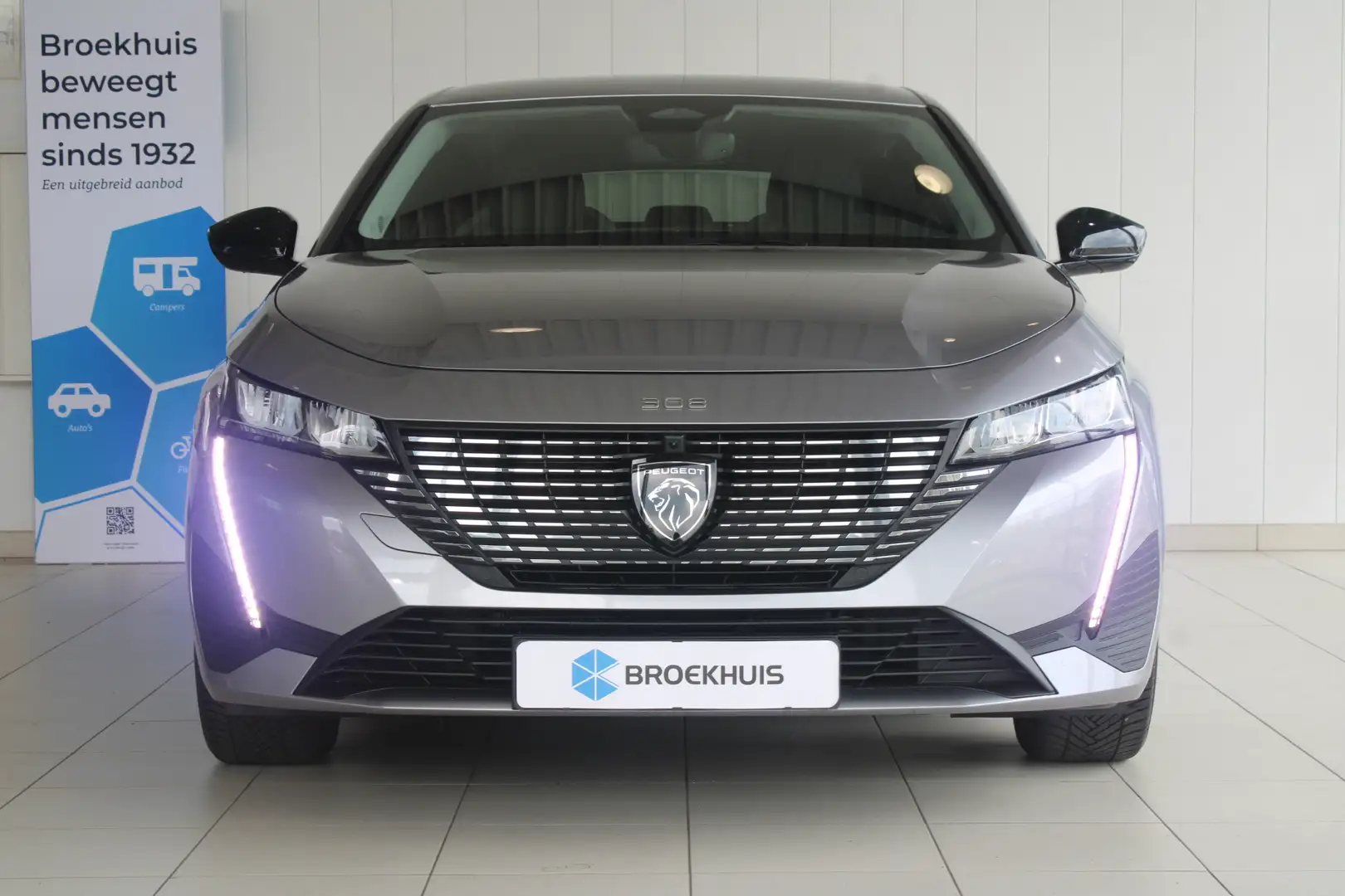 Peugeot 308 SW 1.2 Turbo 130-PK Allure EAT8 AUTOMAAT | PARKEER Grijs - 2