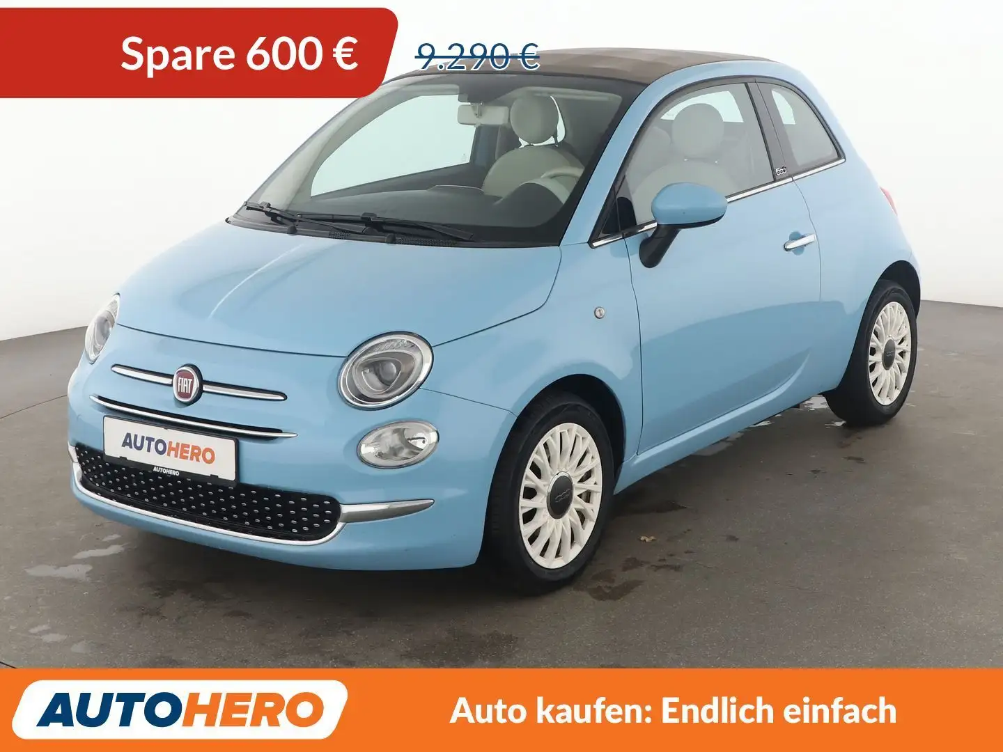 Fiat 500C 1.3 M-Jet Lounge*KLIMA*GARANTIE* Blau - 1