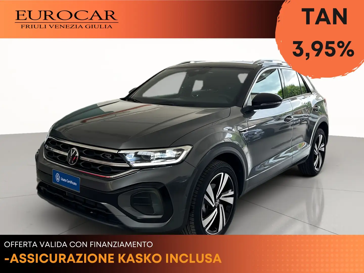 Volkswagen T-Roc 1.0 tsi r-line 115cv Grigio - 1