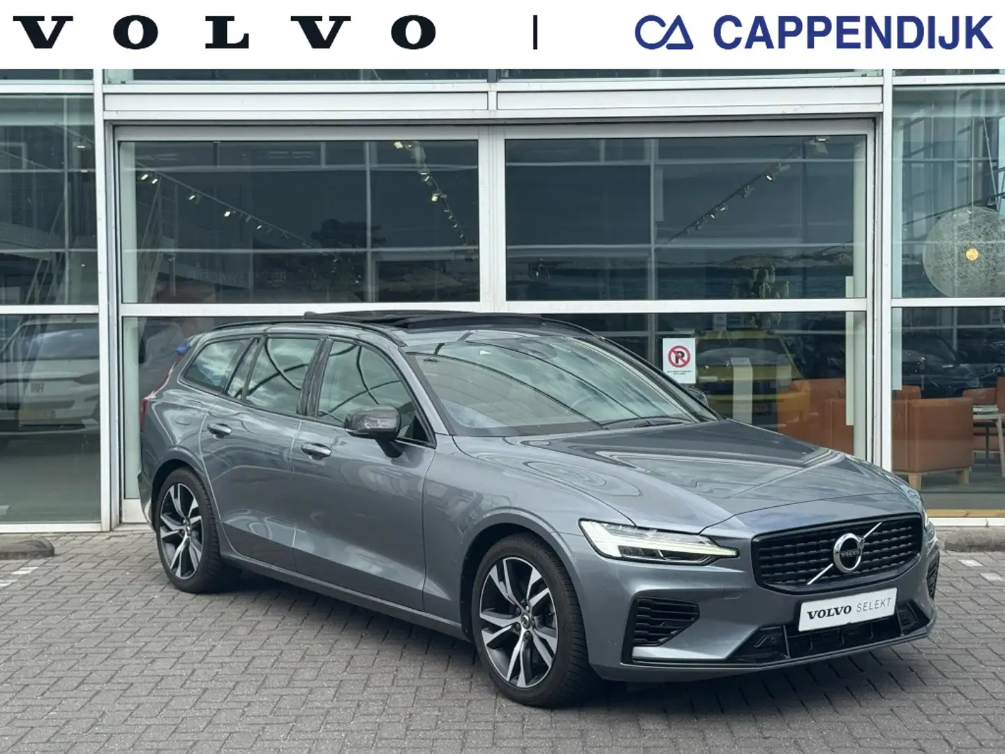 Volvo V60 T6 340PK Recharge R-Design| Panodak| Adap.Cruise| Grau - 1