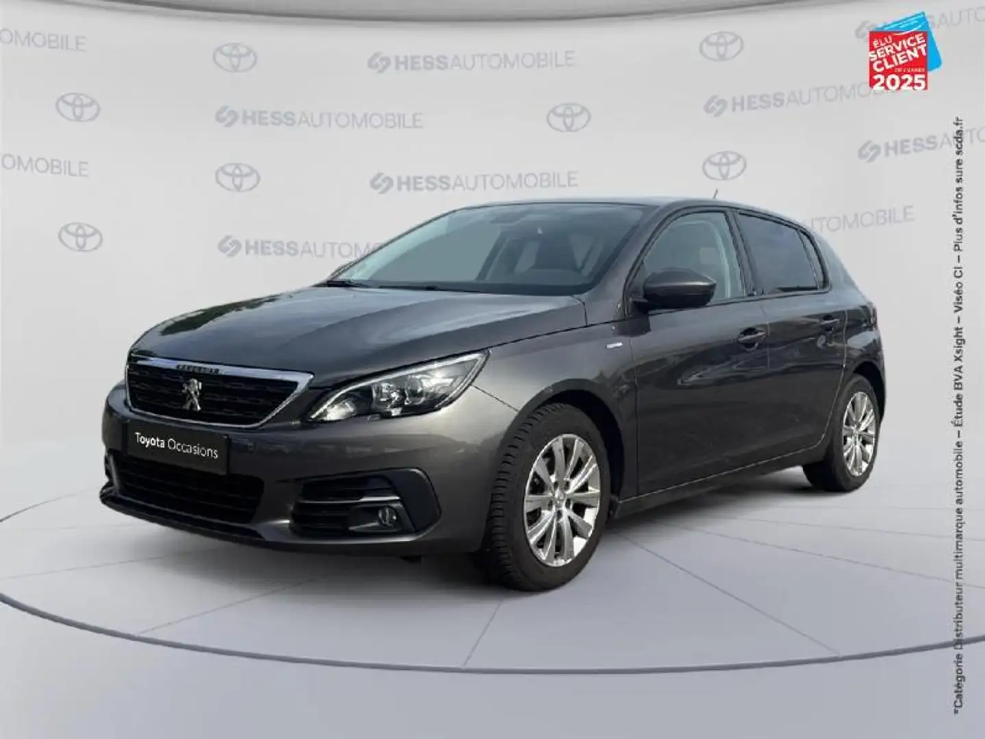 Peugeot 308 1.5 BlueHDi 100ch E6.c S/S Style GPS Radar AR Gris - 1