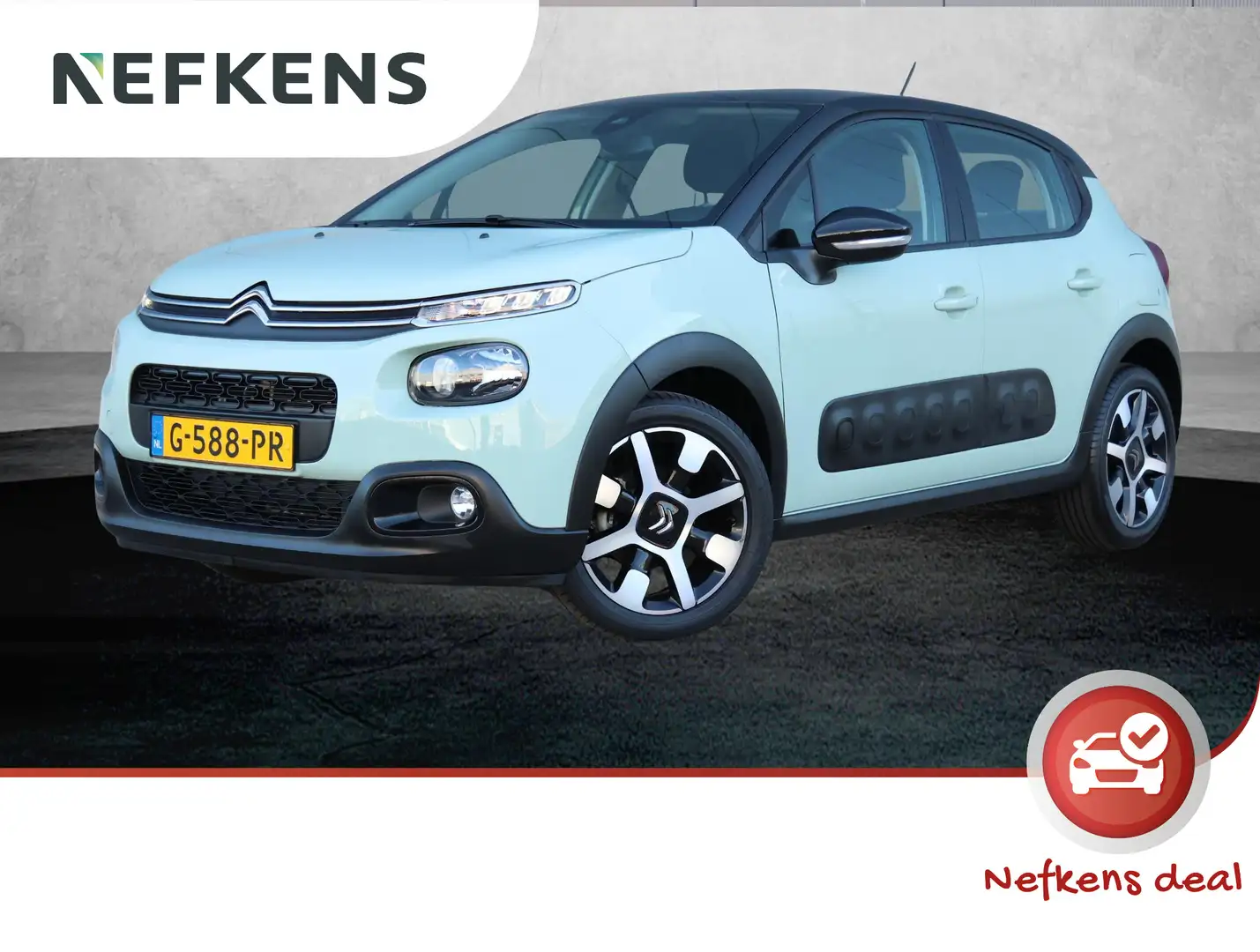 Citroen C3 1.2 82PK Shine | 1ste eigenaar | Camera | 17"LMV | Groen - 1