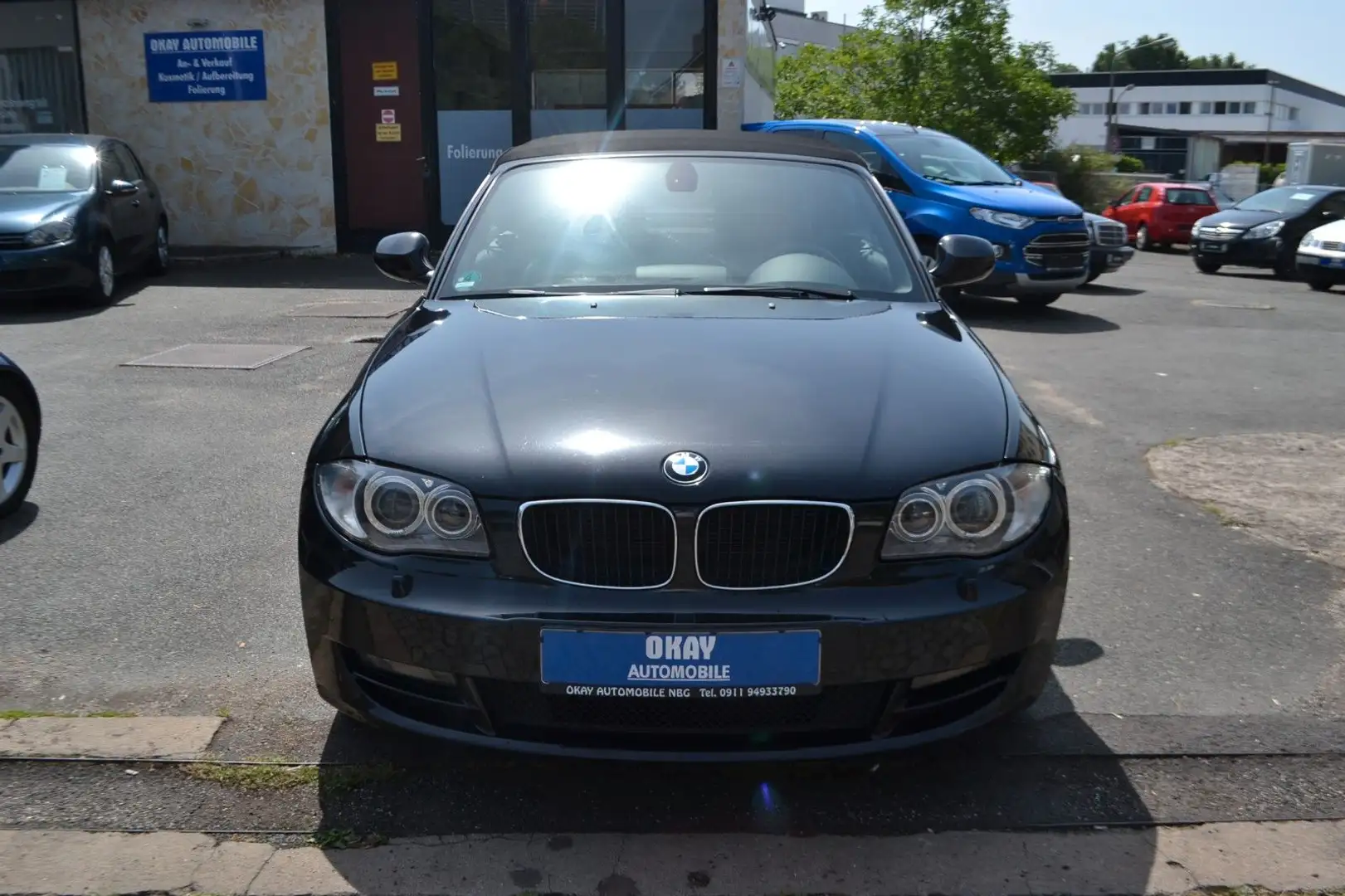 BMW 118 Baureihe 1 Cabrio 118d / LEDER / SHZ / Чорний - 2