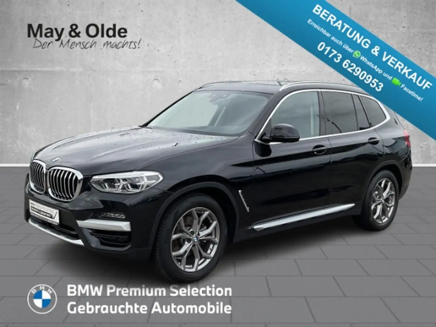 BMW X3 xDrive20d x-Line Aut. LED HuD AHK Pano Navi Negro - 1
