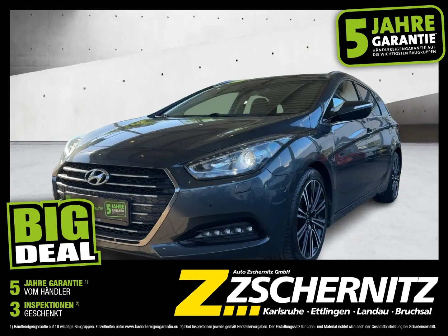 Hyundai i40 cw 2.0 GDI Premium Navi+Pano+SD+SHZ+2xKlima Grigio - 1