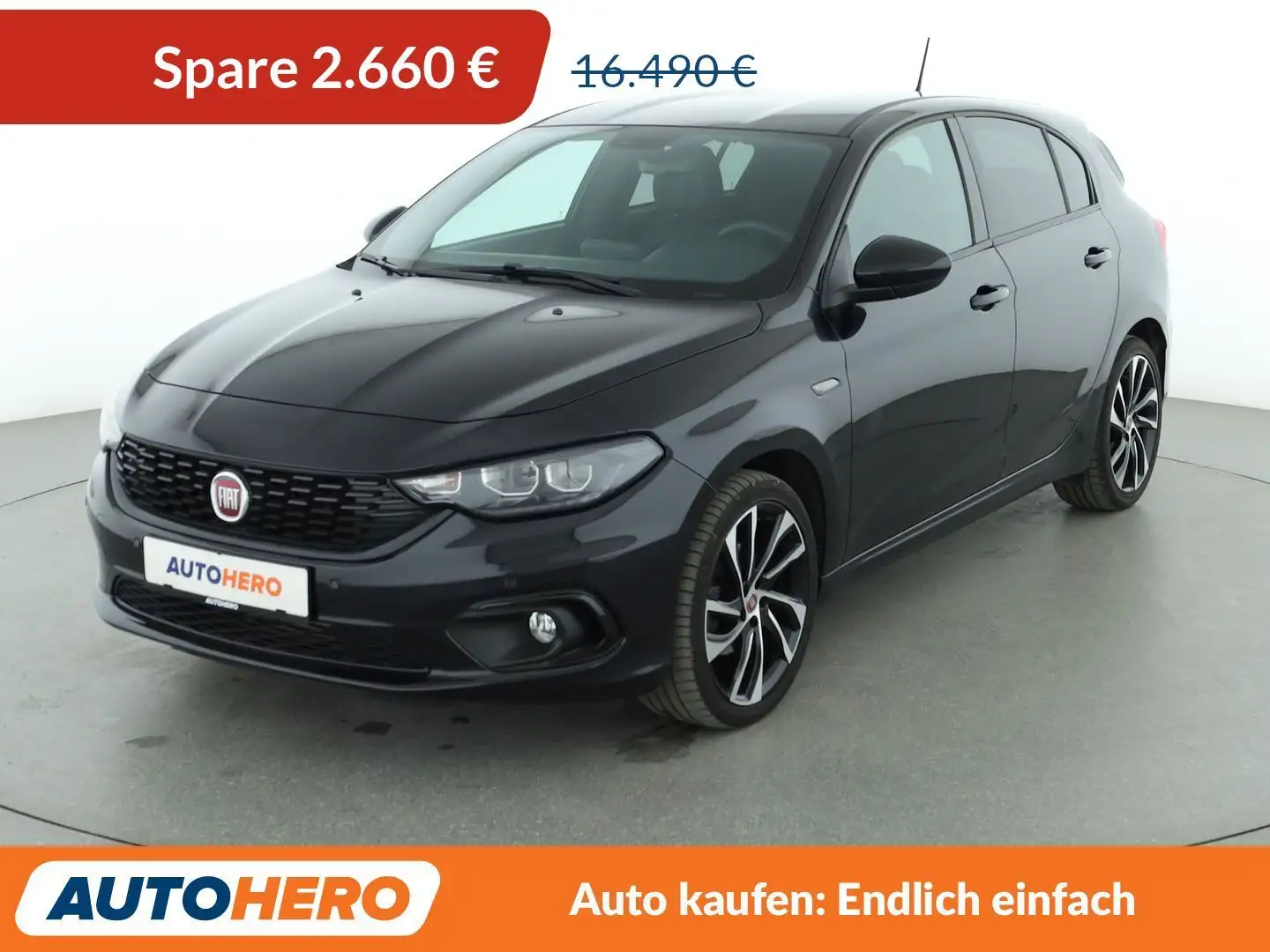 Fiat Tipo 1.4 Turbo S-Design *NAVI*BiXENON*CAM*TEMPO*ALU* Schwarz - 1