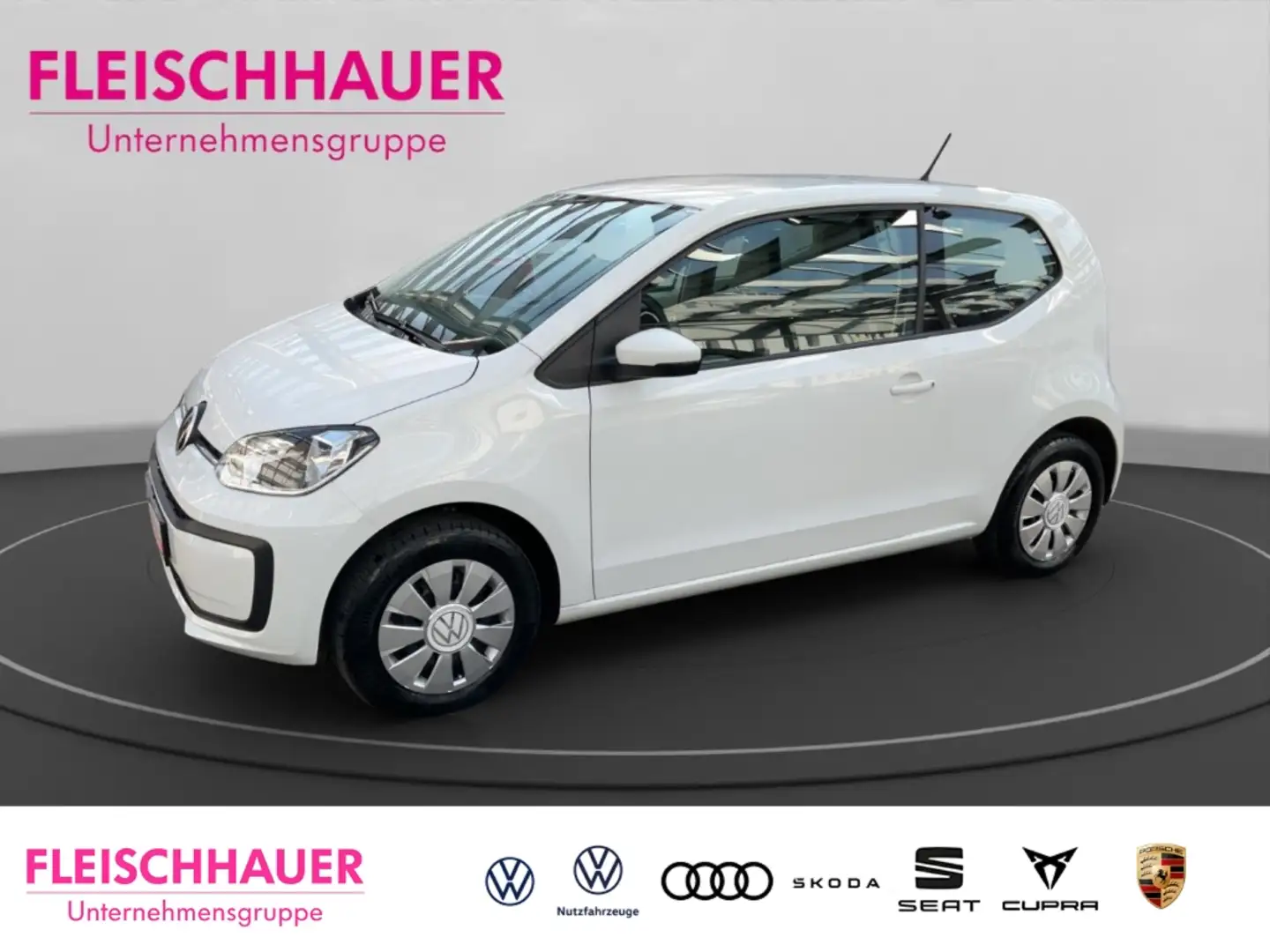 Volkswagen up! 1.0 EcoFuel CNG Rückfahrkam. Temp PDC GA Speedlimi Weiß - 1