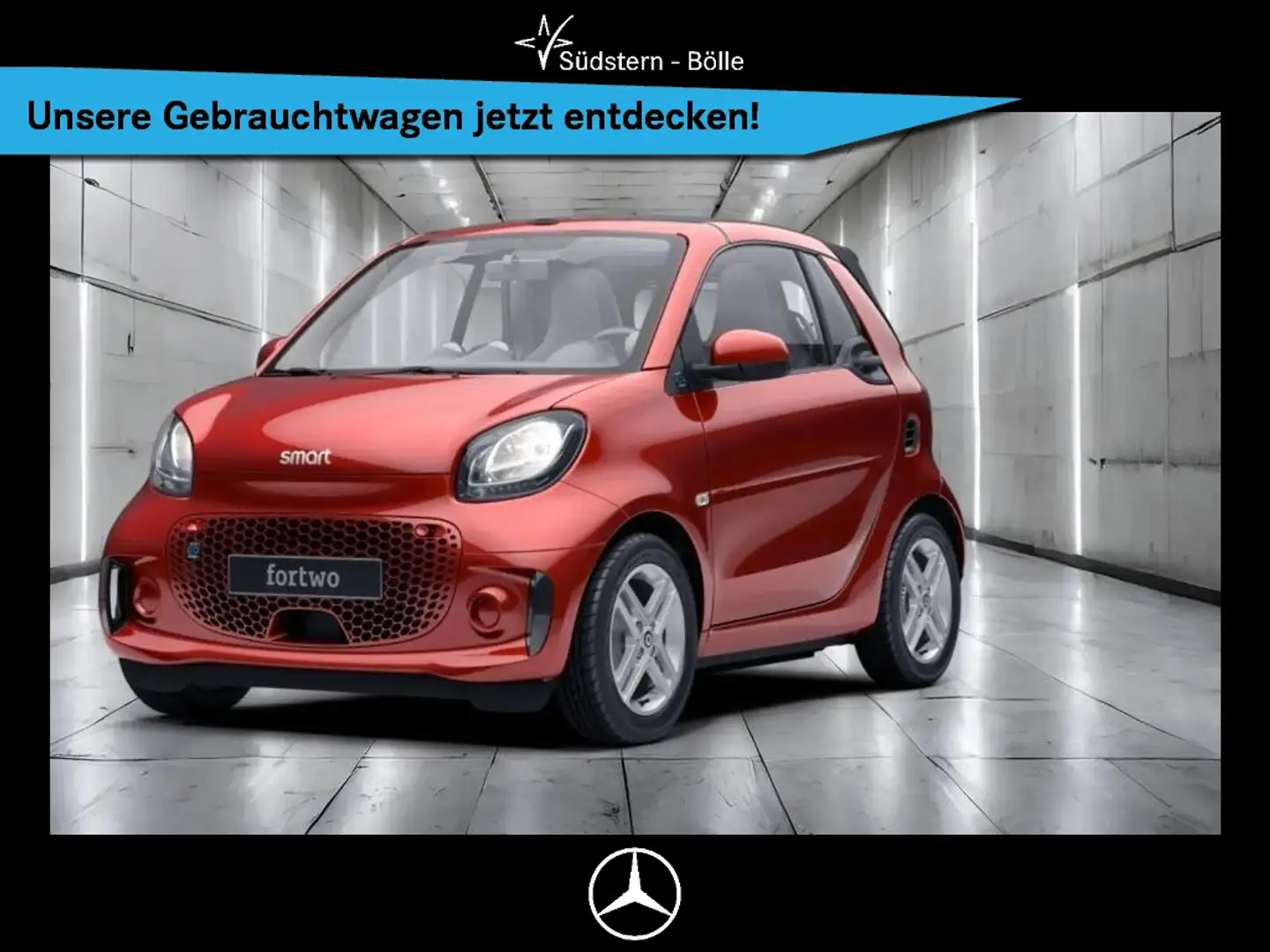 smart forTwo EQ  cabrio +SHZ+NAVI+LM-FELGEN+KLIMA-AUTO Rouge - 1