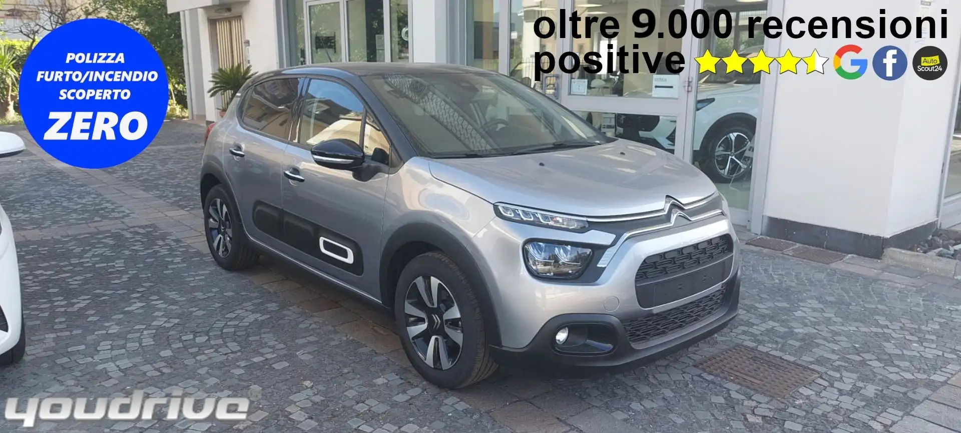 Citroen C3 PureTech 110 S&S Max KM 12.100 Gris - 1