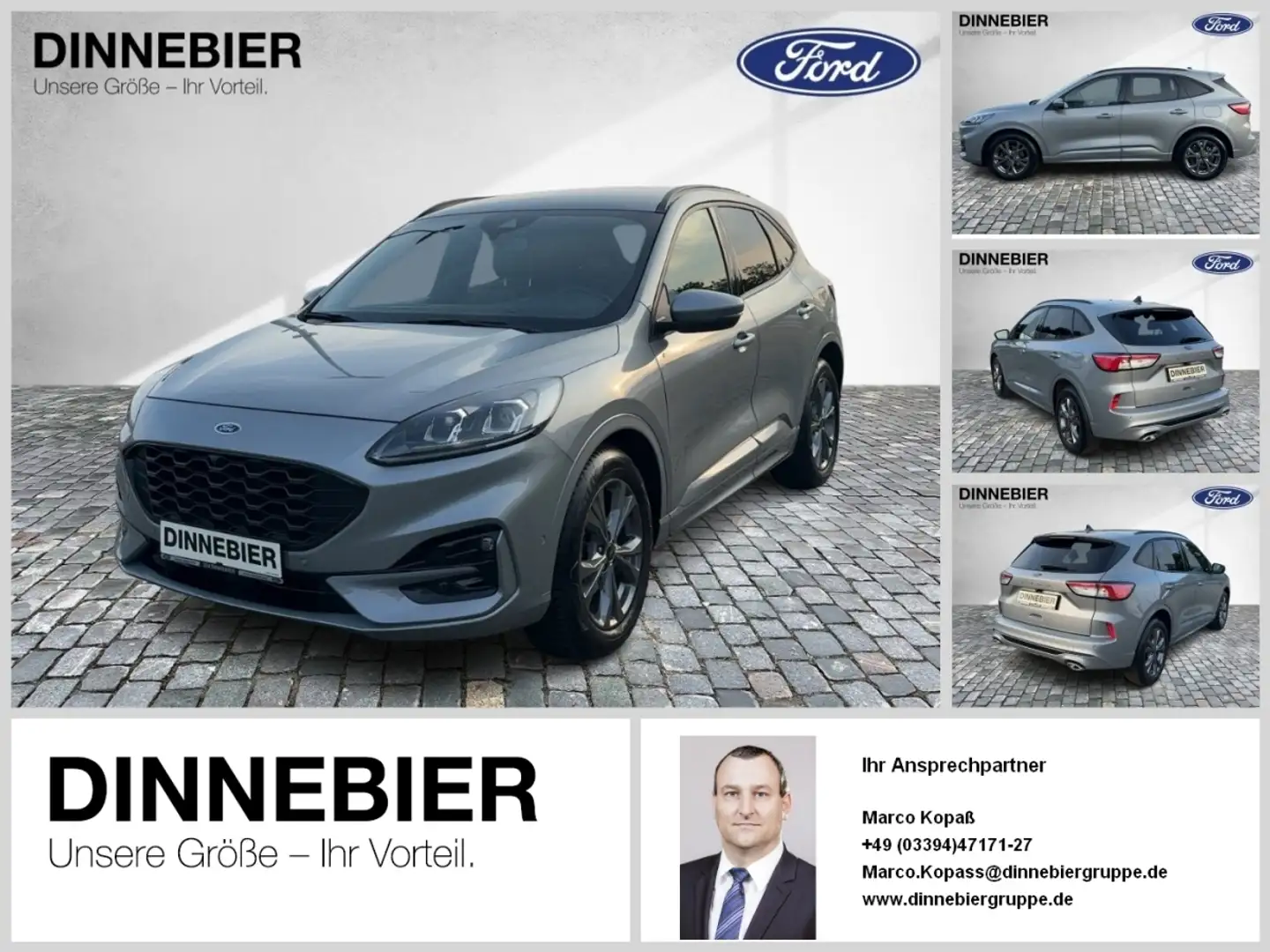 Ford Kuga ST-Line X LED+AHK+Kamera+Winterpaket Silber - 1