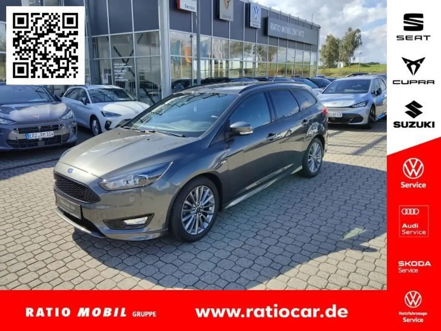 Ford Focus FOCUS TURNIER ST-LINE 1.0 ECOBOOST XENON NAVI Grau - 1