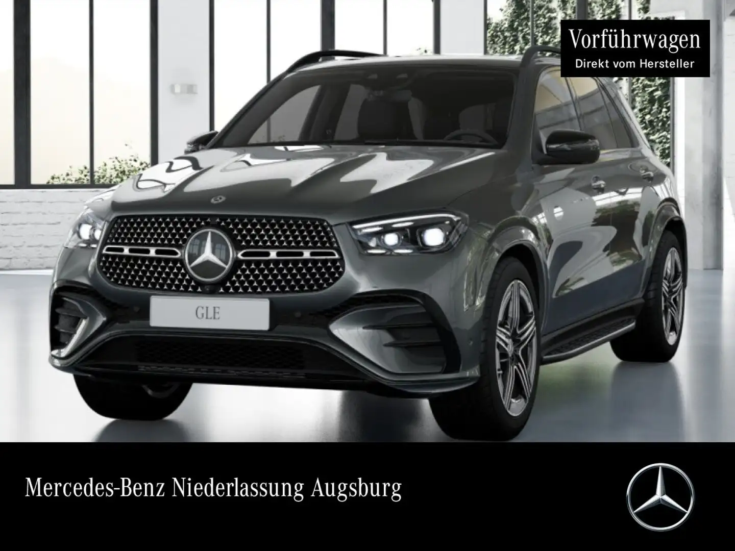 Mercedes-Benz GLE 450 d 4M AMG+NIGHT+PANO+360+AHK+MULTIBEAM+SPUR Grijs - 1