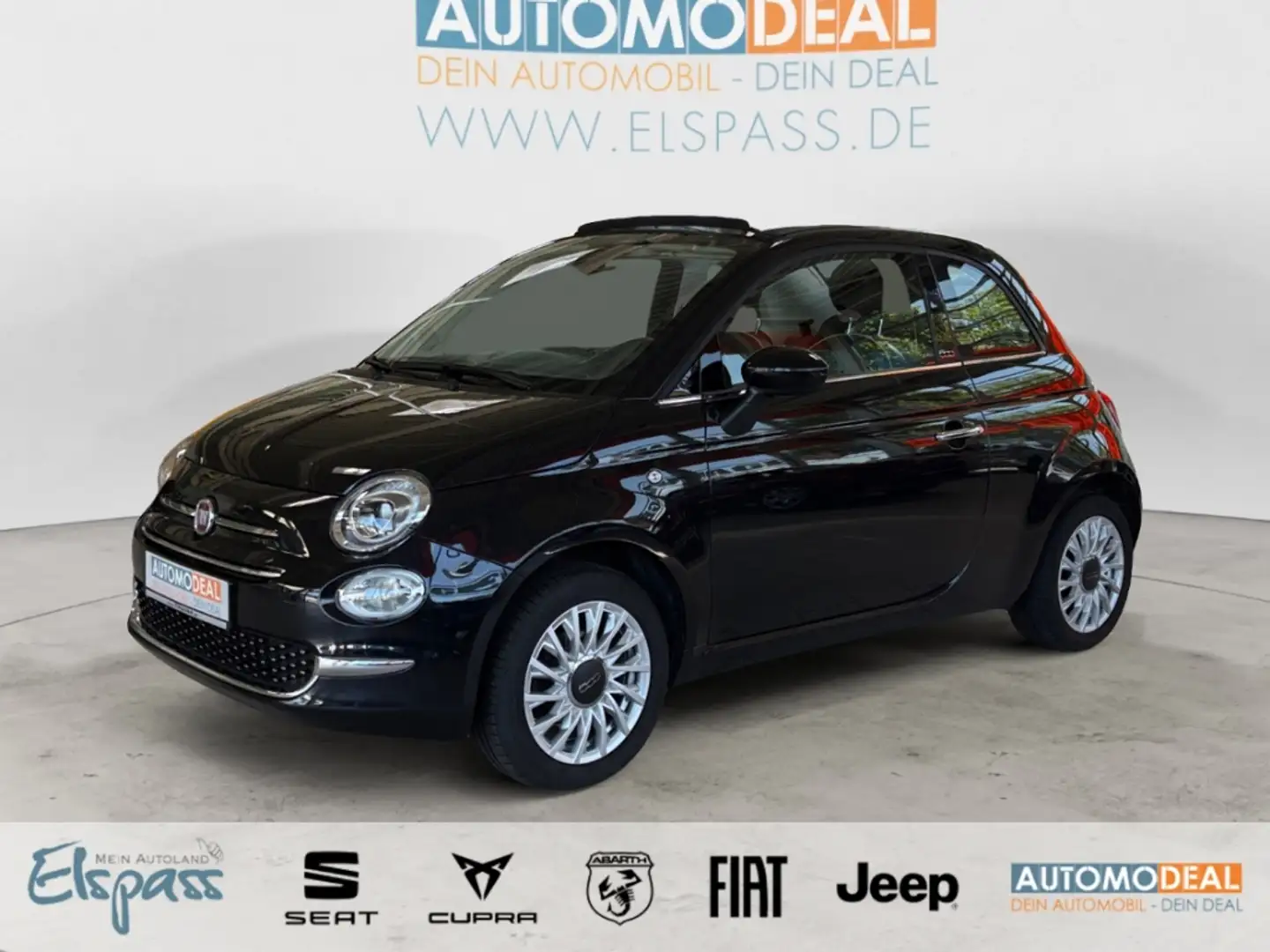 Fiat 500C Lounge TEMPOMAT ALU PDC BLUETOOTH KLIMAAUT MULTIFL Nero - 1