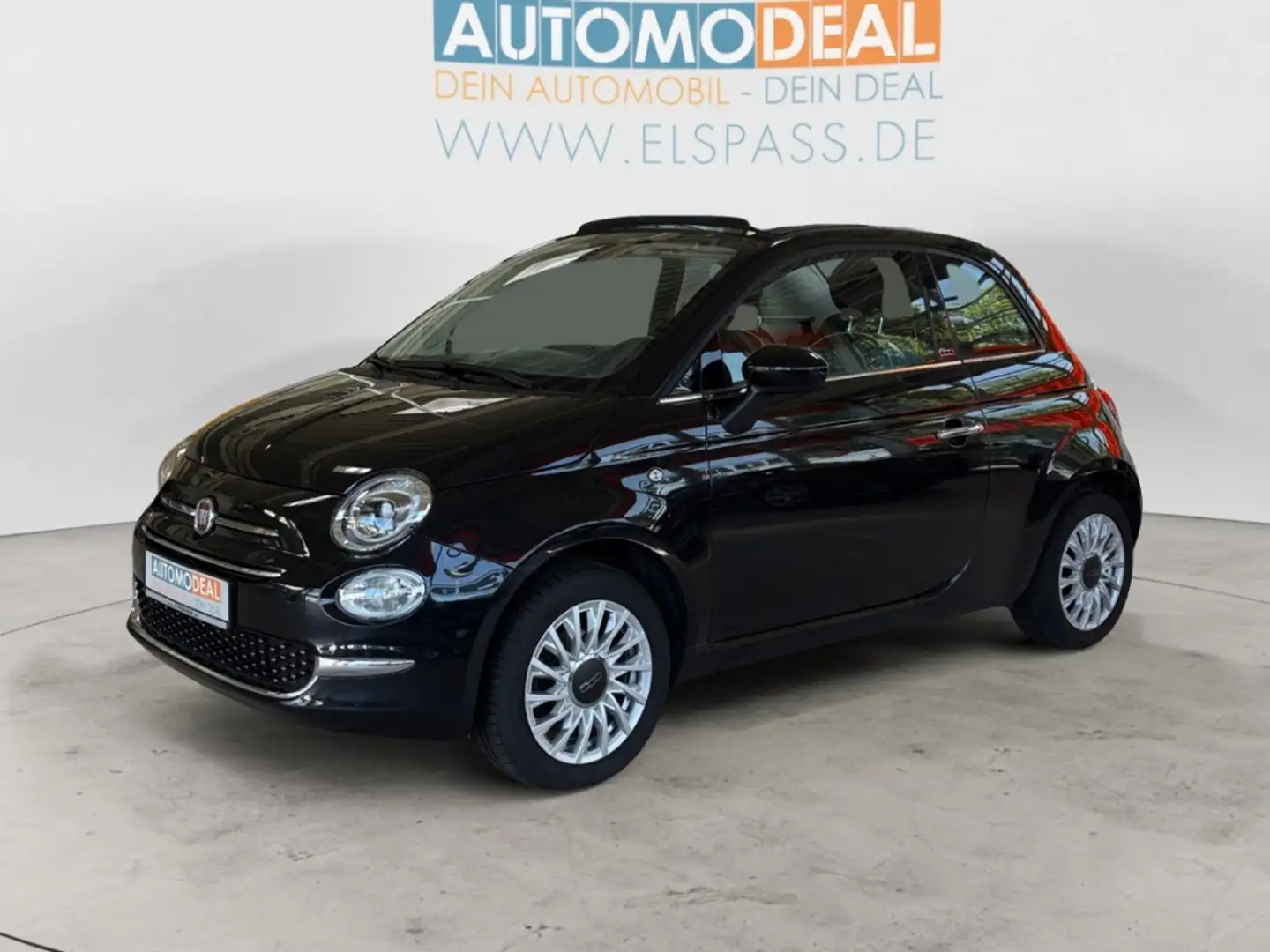 Fiat 500C Lounge TEMPOMAT ALU PDC BLUETOOTH KLIMAAUT MULTIFL Nero - 2
