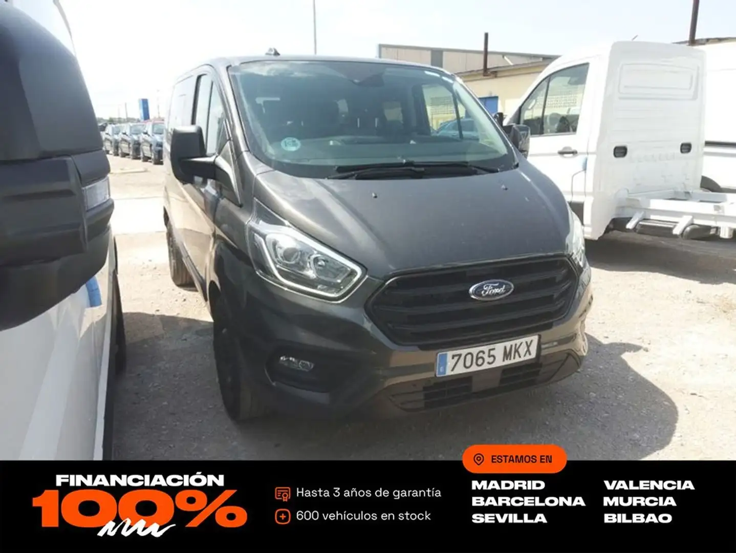Ford Transit Custom 2.0ECOBLUE 150CV MHEV TREND Gris - 1