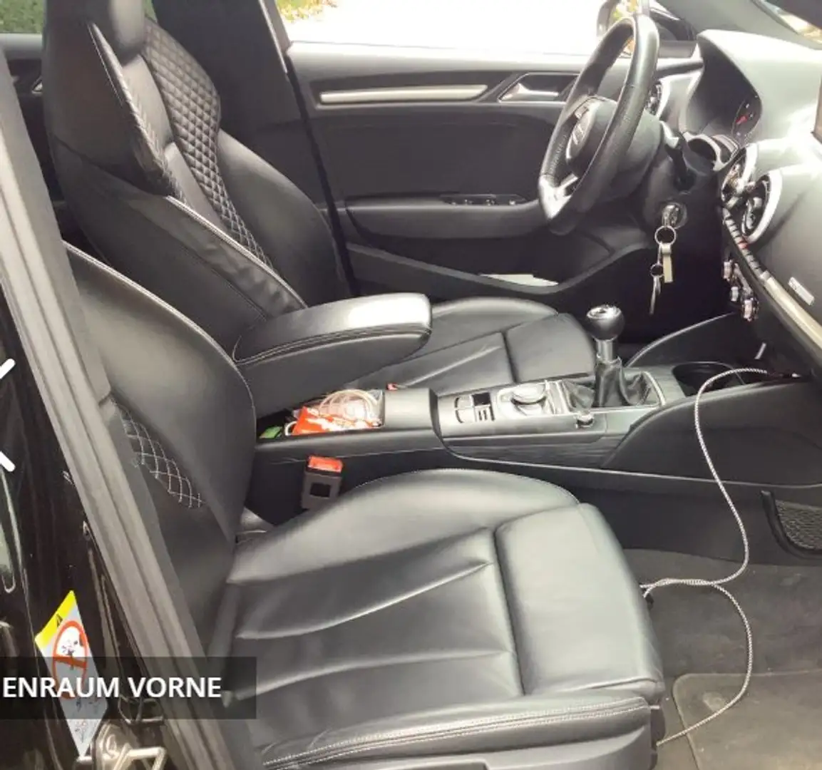 Audi A3 Navi,Sportsitze Feinnappe Leder,Schiebedach,Xenon Schwarz - 2